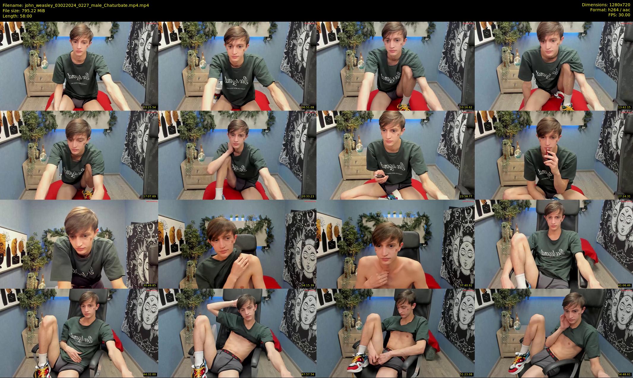 john_weasley — 58 minute Chaturbate male cam show recording, 720p, Feb 3, 2024