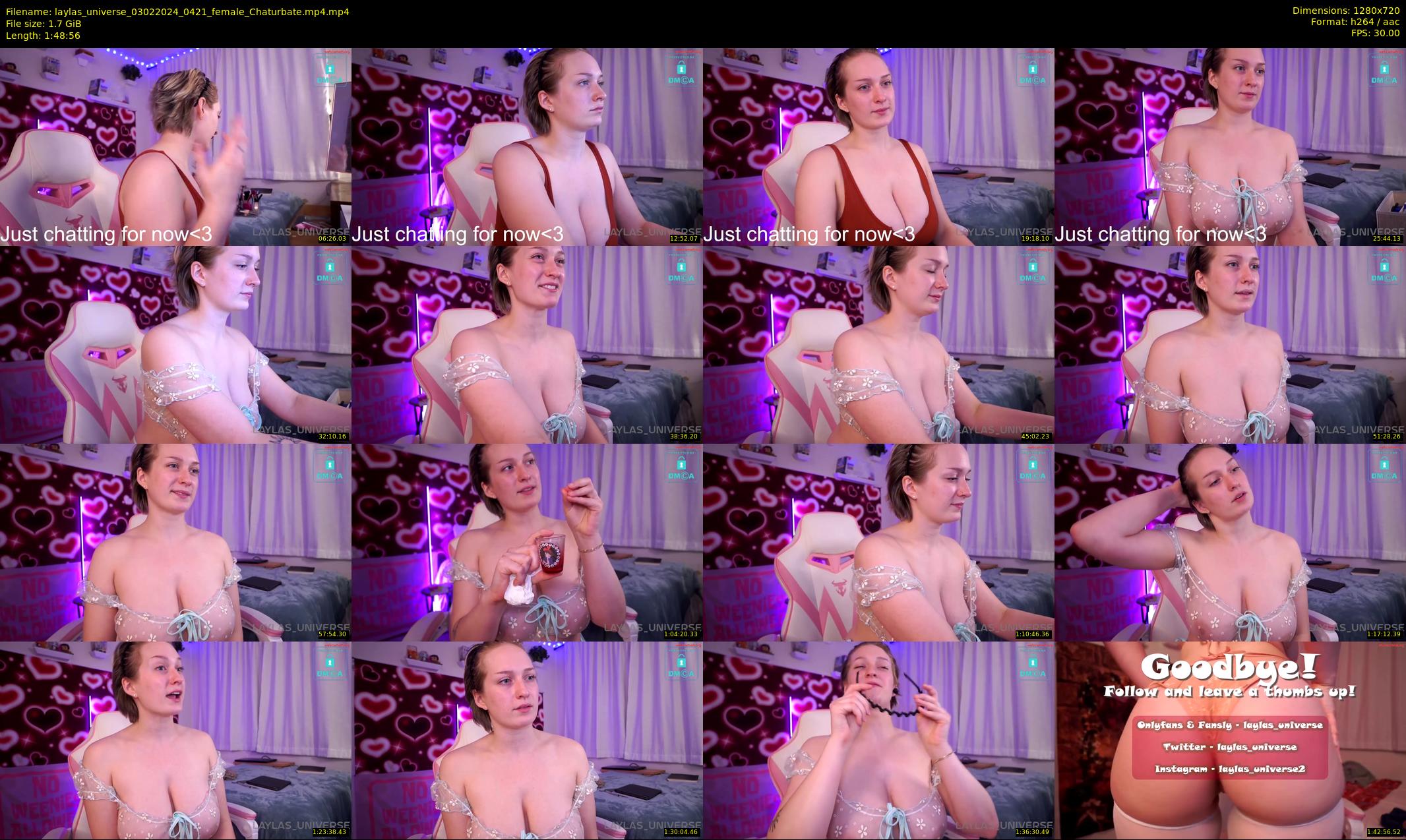 laylas_universe — 109 minute Chaturbate female cam show recording, 720p, Feb 3, 2024