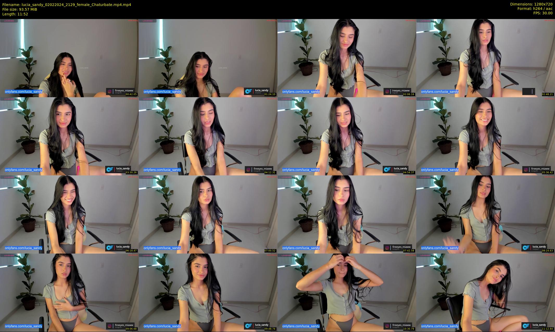 lucia_sandy — 12 minute Chaturbate female cam show recording, 720p, Feb 2, 2024