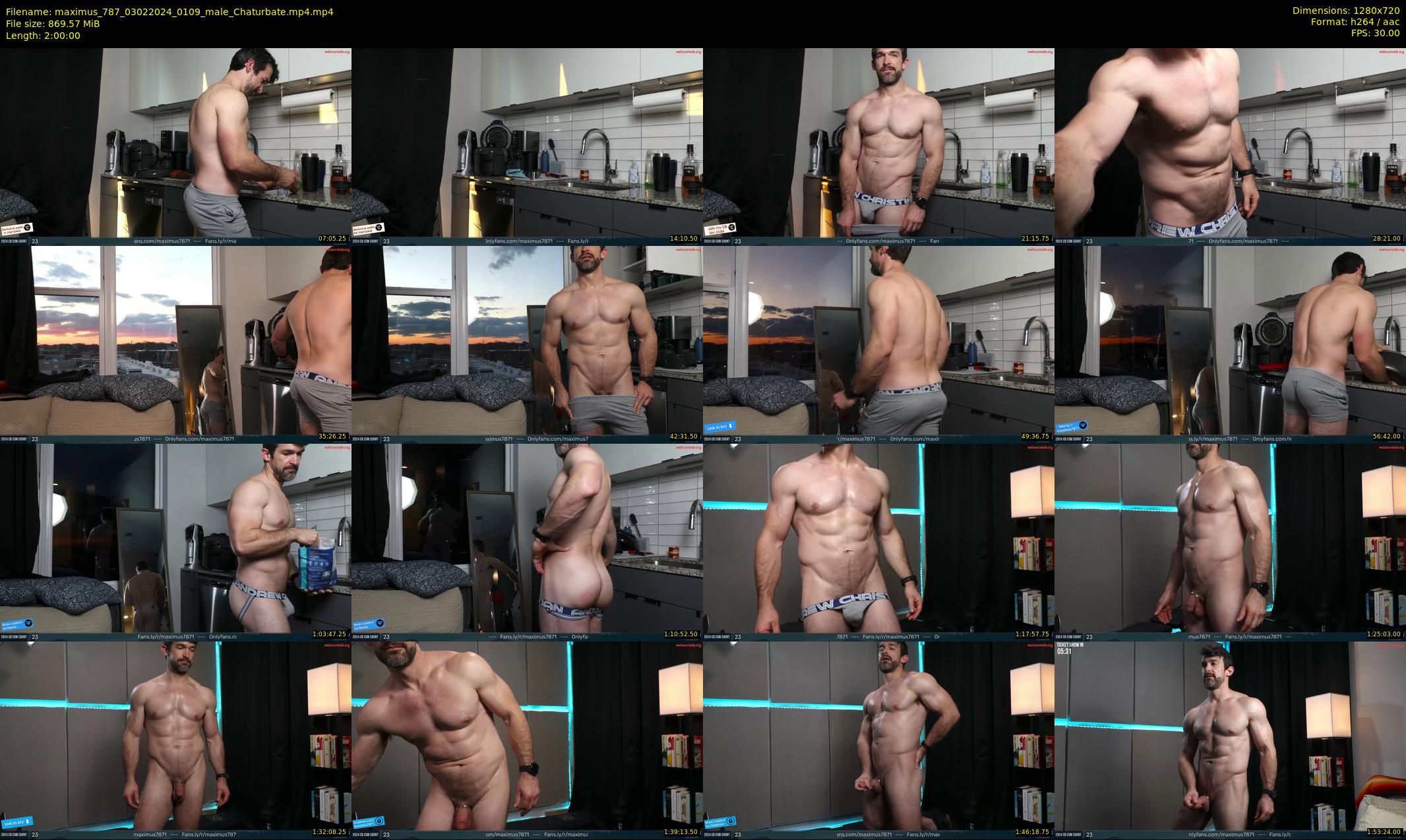 maximus_787 — 120 minute Chaturbate male cam show recording, 720p, Feb 3, 2024