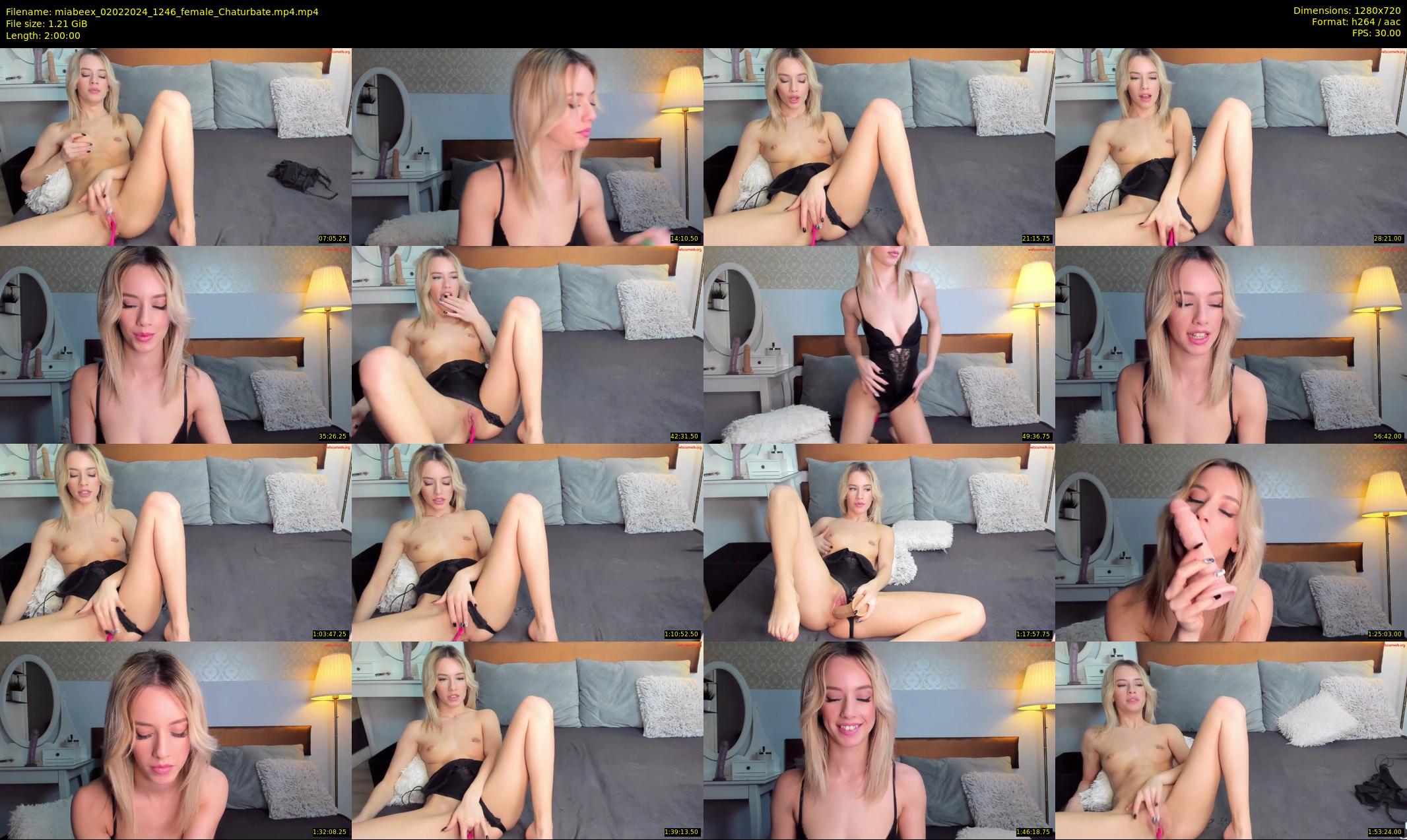 miabeex — 120 minute Chaturbate female cam show recording, 720p, Feb 2, 2024