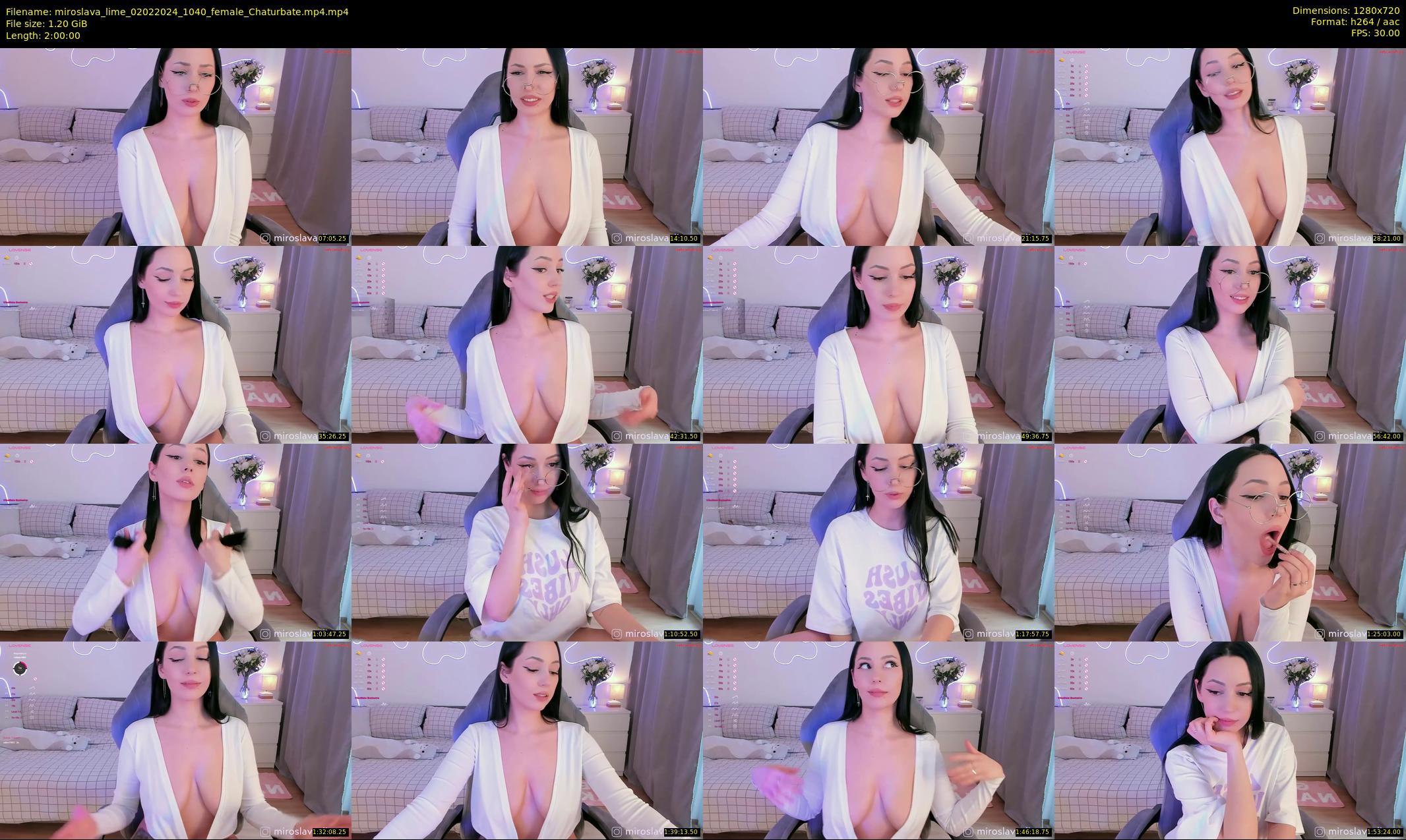 miroslava_lime — 120 minute Chaturbate female cam show recording, 720p, Feb 2, 2024