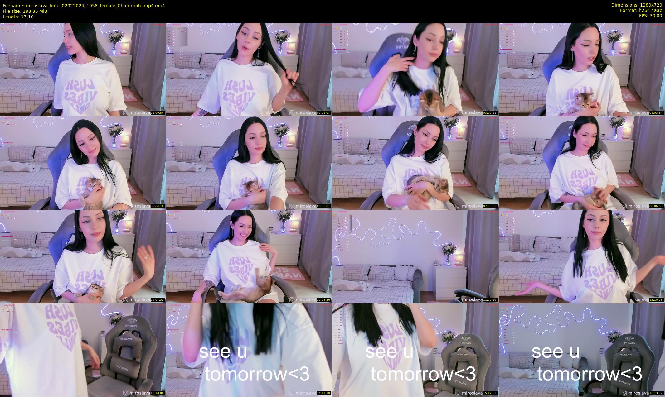 miroslava_lime — 18 minute Chaturbate female cam show recording, 720p, Feb 2, 2024