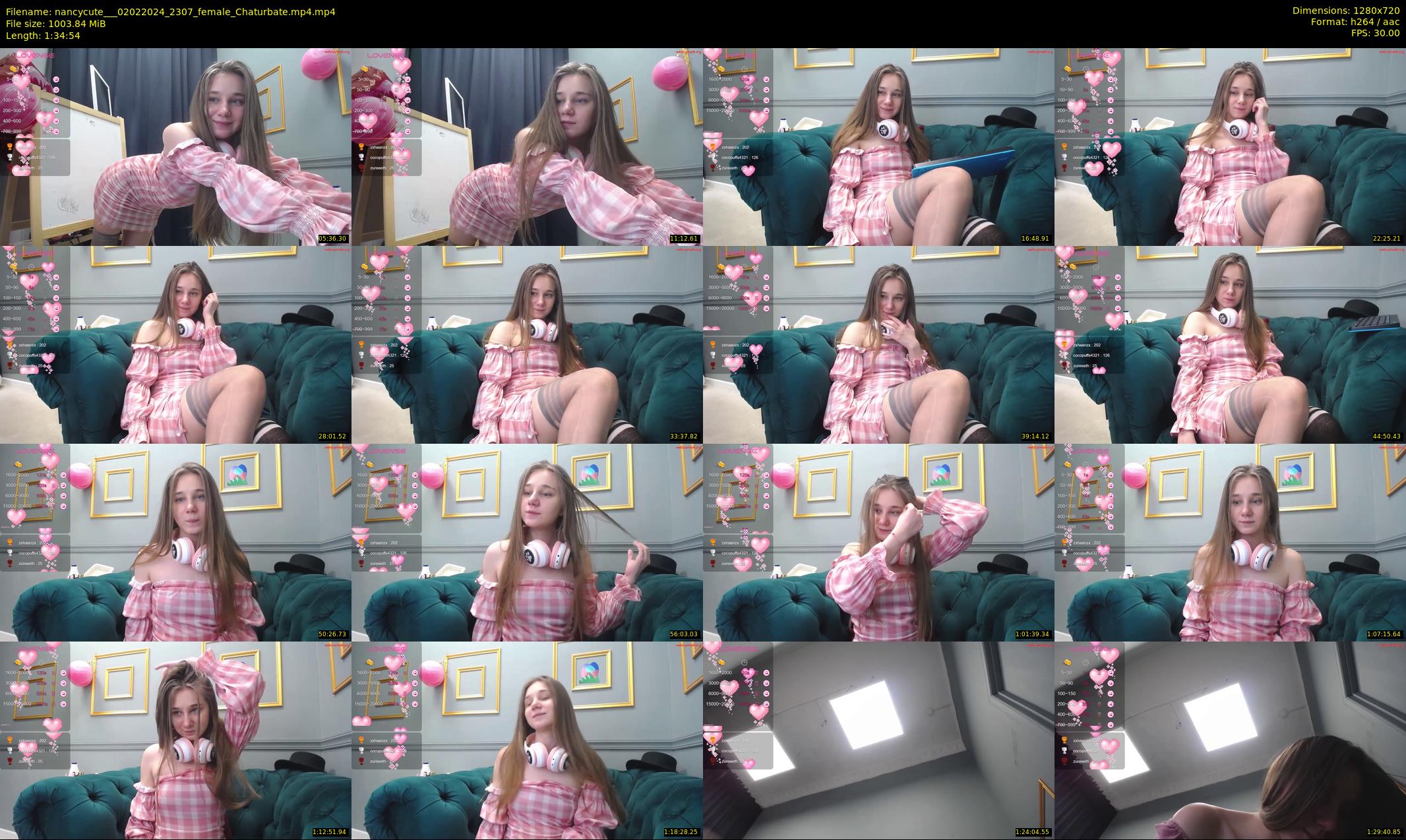 nancycute__ — 95 minute Chaturbate female cam show recording, 720p, Feb 2, 2024