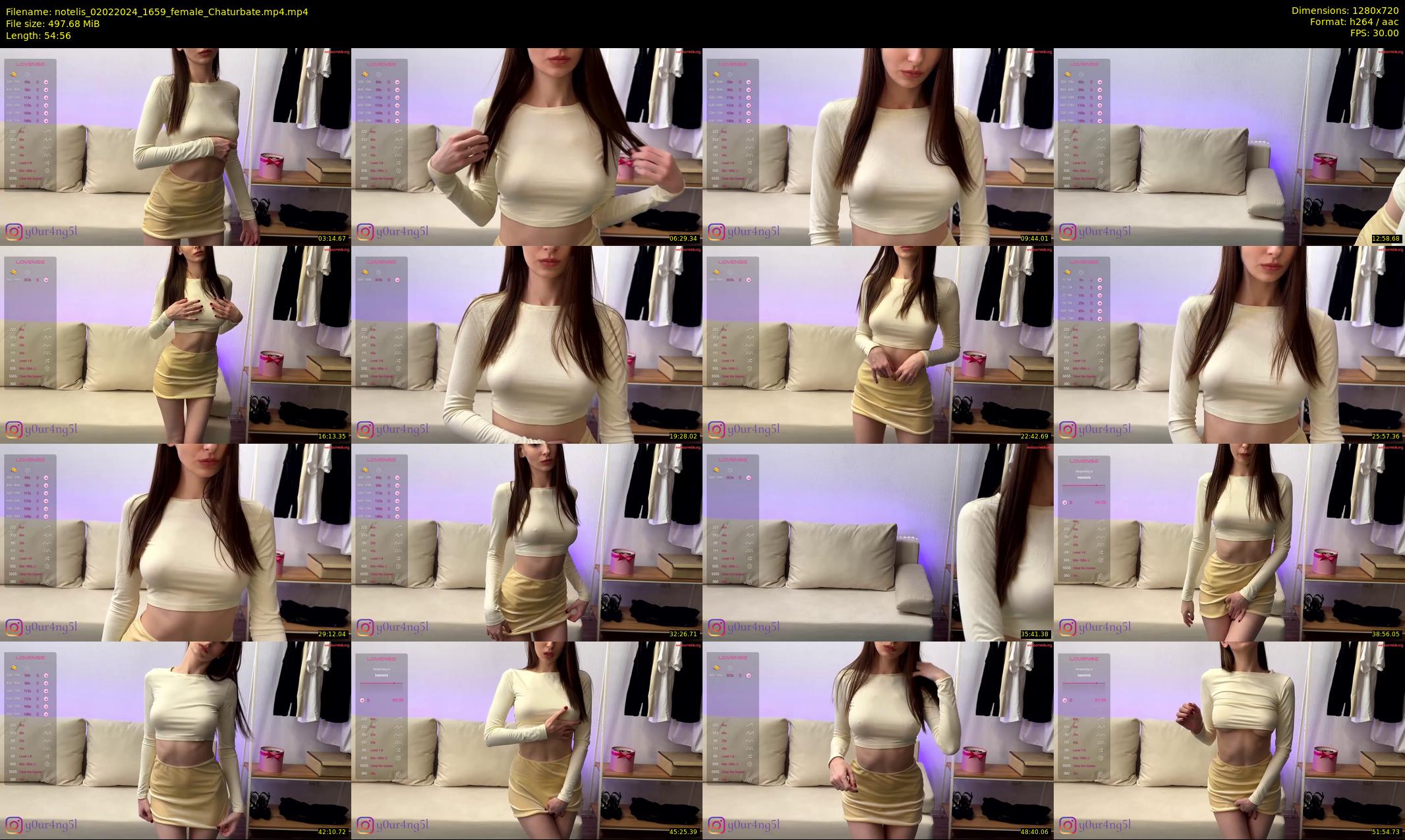 notelis — 55 minute Chaturbate female cam show recording, 720p, Feb 2, 2024