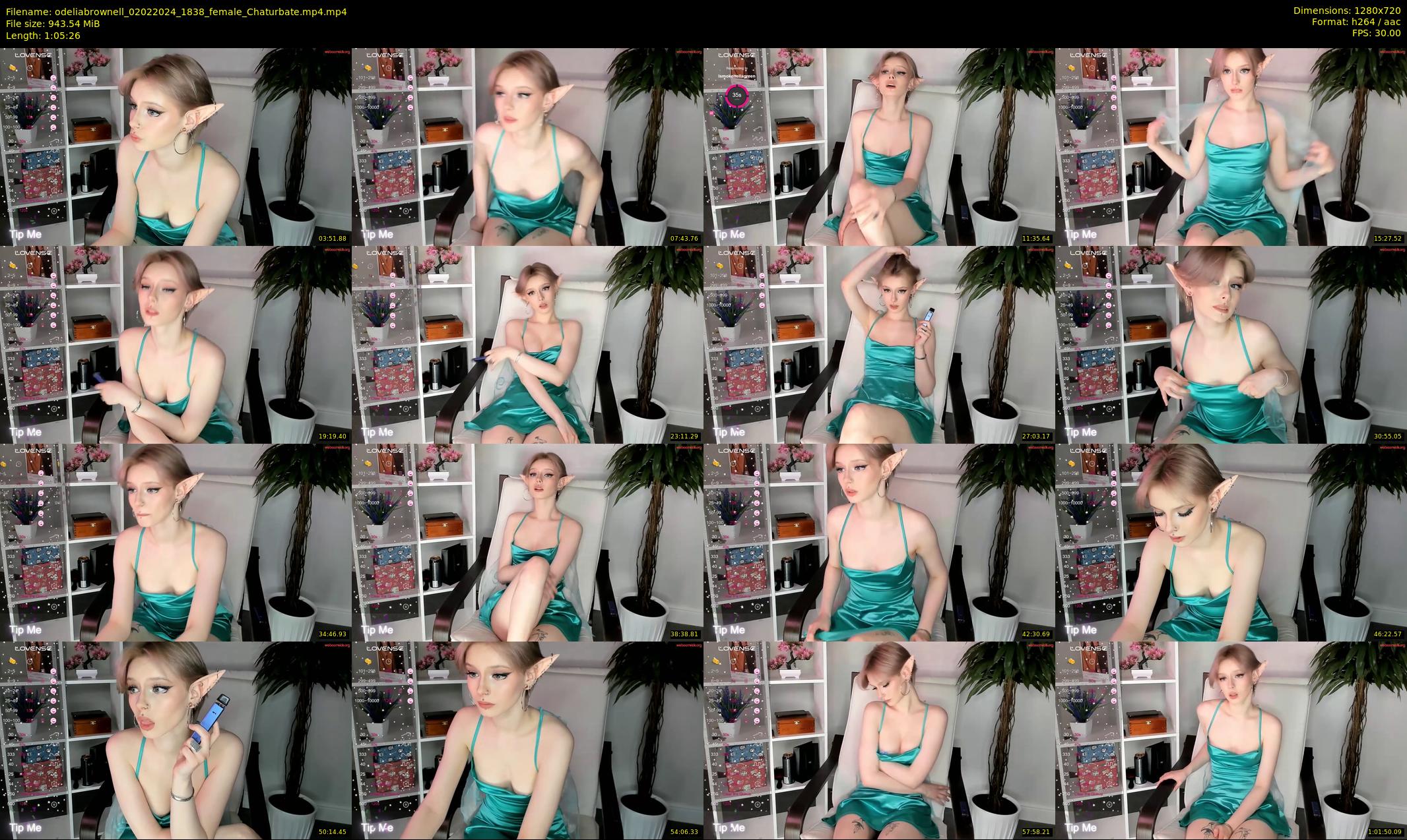 odeliabrownell — 66 minute Chaturbate female cam show recording, 720p, Feb 2, 2024