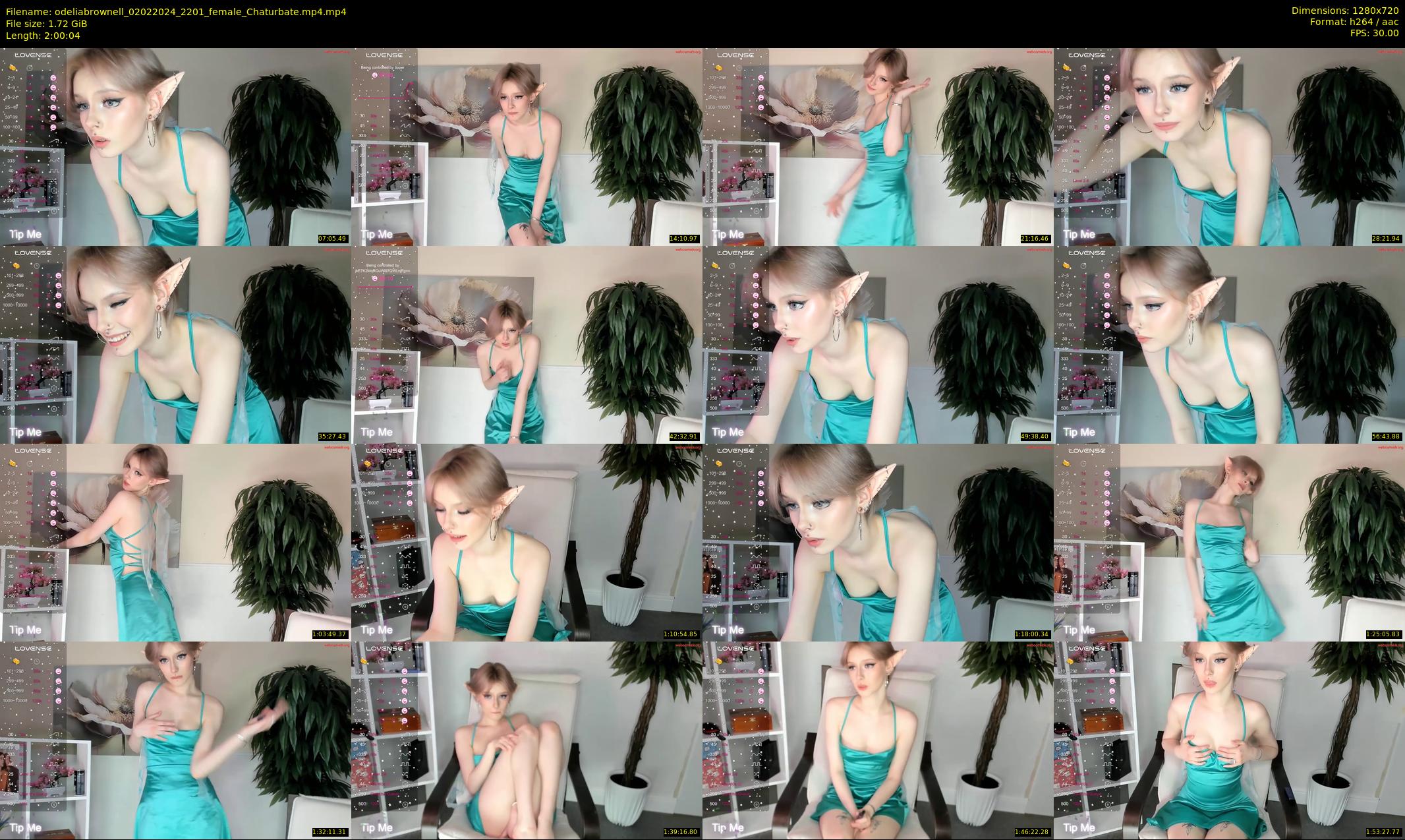 odeliabrownell — 121 minute Chaturbate female cam show recording, 720p, Feb 2, 2024