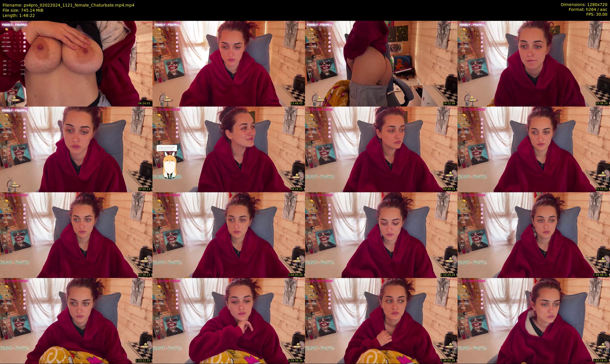 ps4pro — 109 minute Chaturbate female cam show recording, 720p, Feb 2, 2024