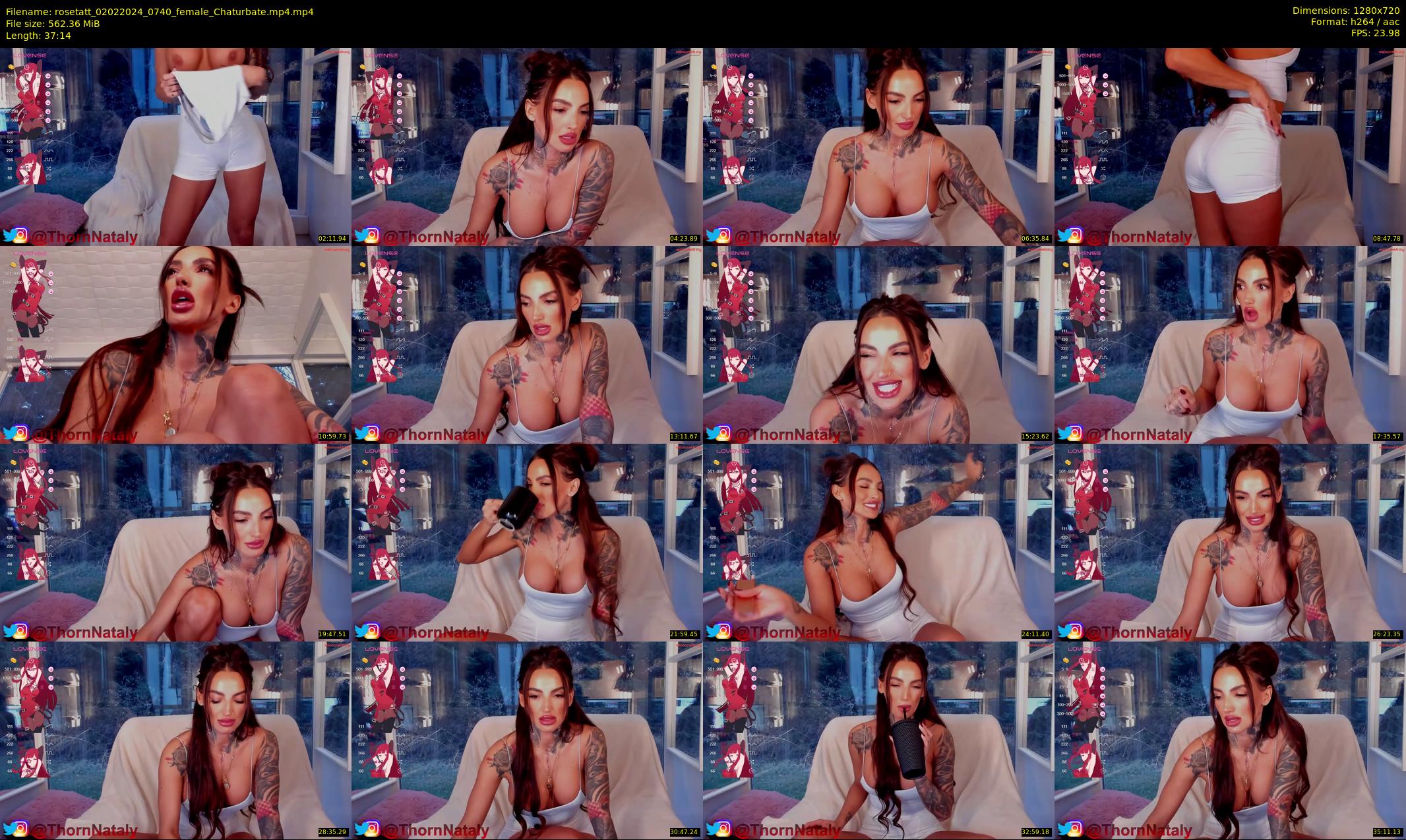rosetatt — 38 minute Chaturbate female cam show recording, 720p, Feb 2, 2024