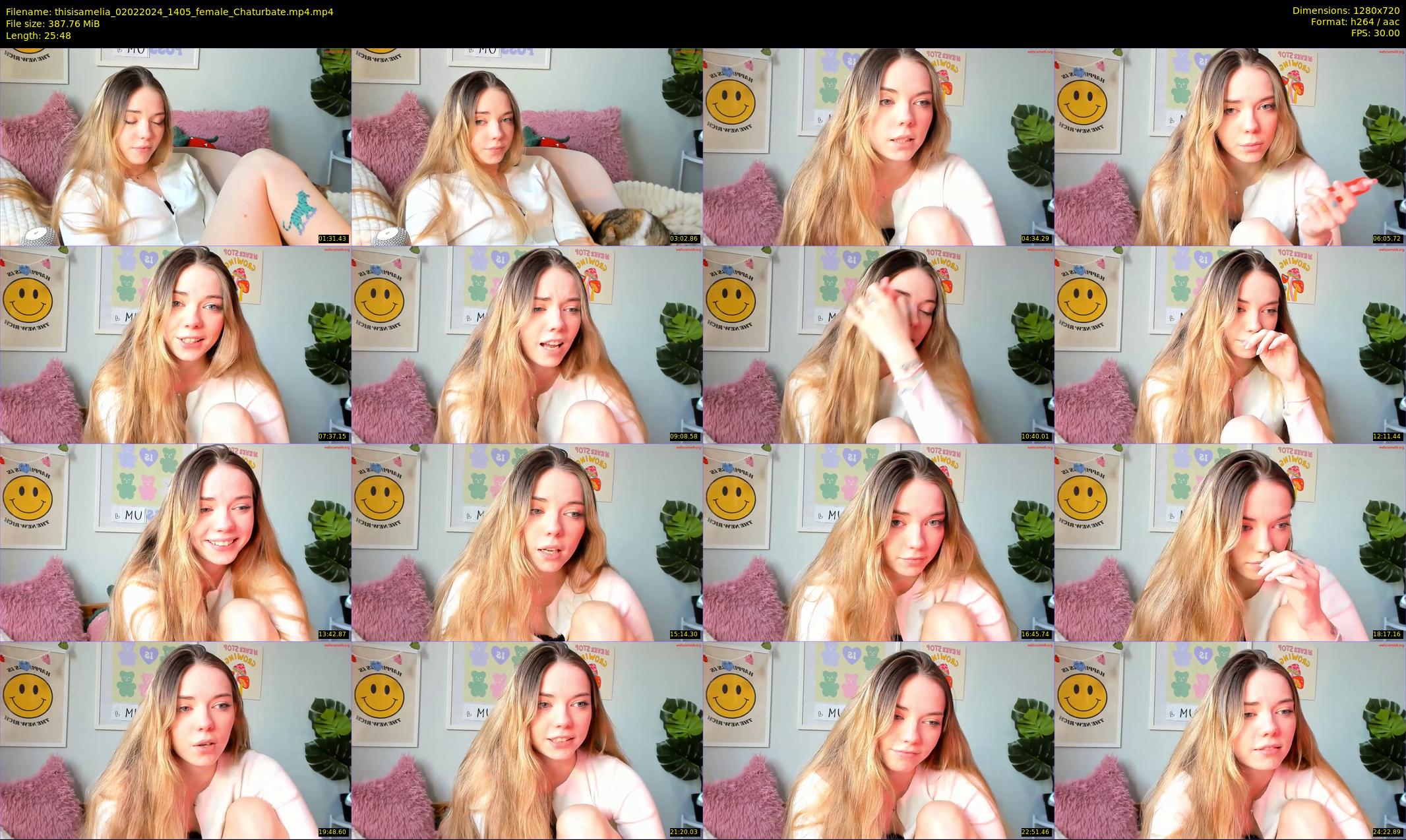 thisisamelia — 26 minute Chaturbate female cam show recording, 720p, Feb 2, 2024