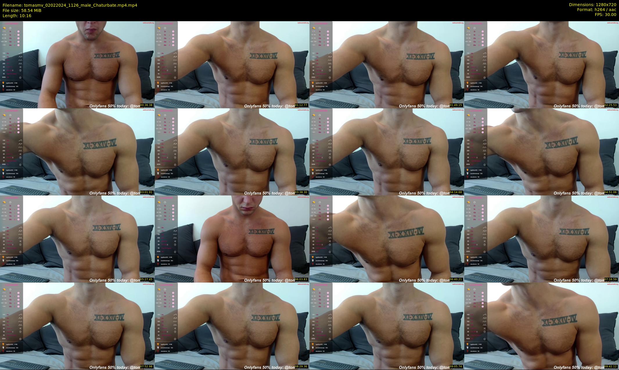 tomasmv — 11 minute Chaturbate male cam show recording, 720p, Feb 2, 2024