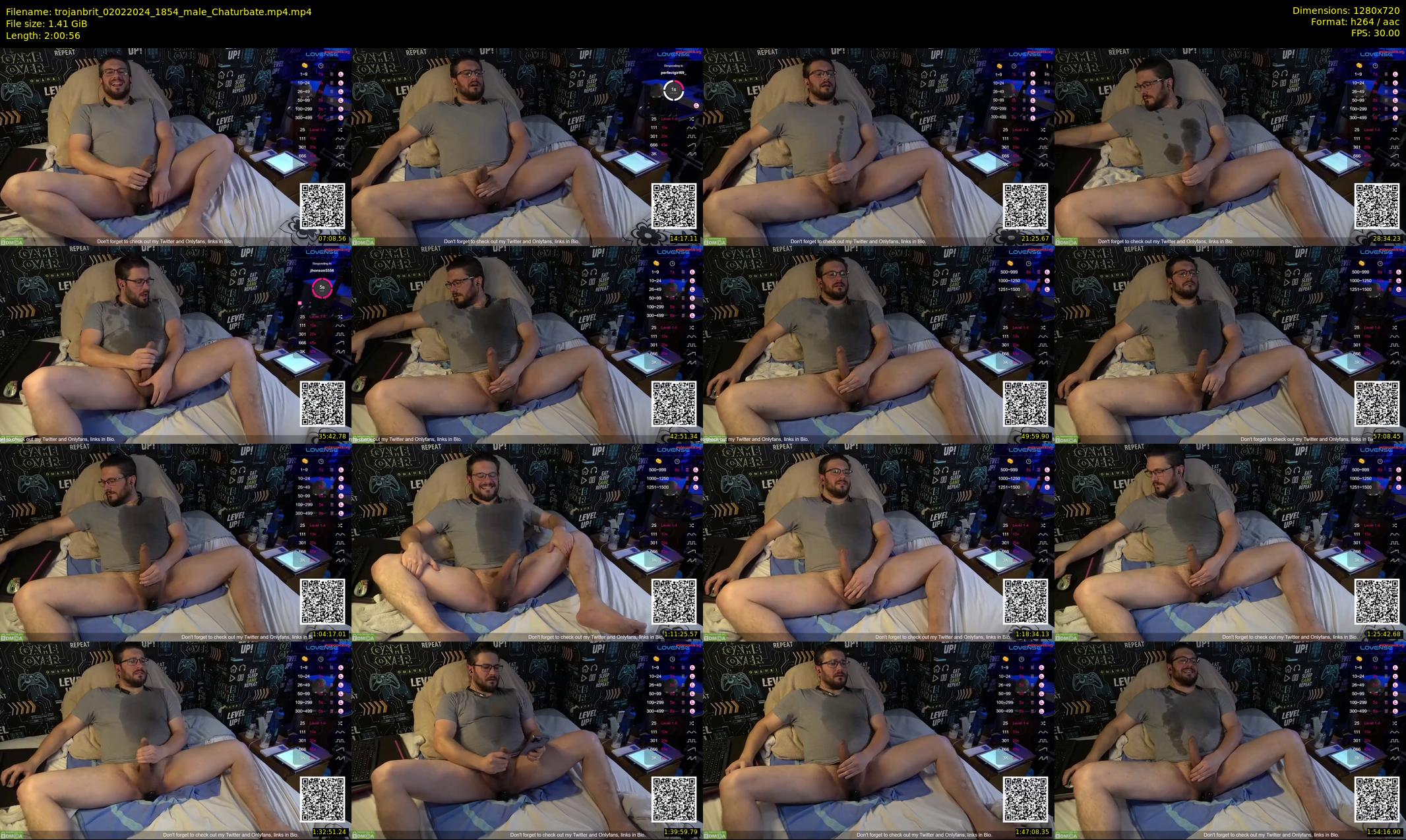 trojanbrit — 121 minute Chaturbate male cam show recording, 720p, Feb 2, 2024