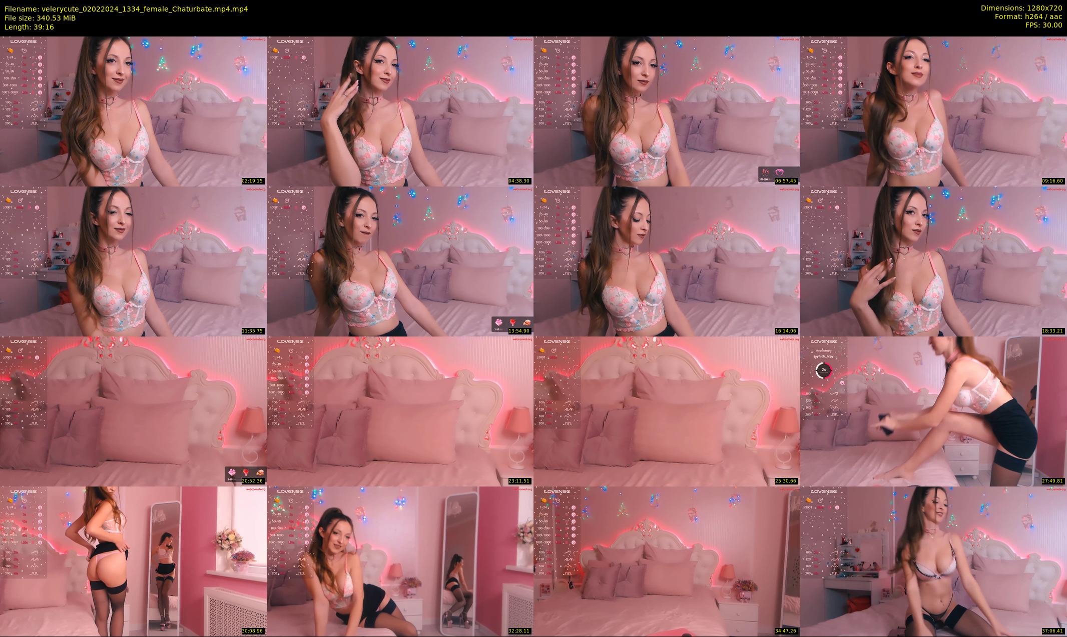 velerycute — 40 minute Chaturbate female cam show recording, 720p, Feb 2, 2024