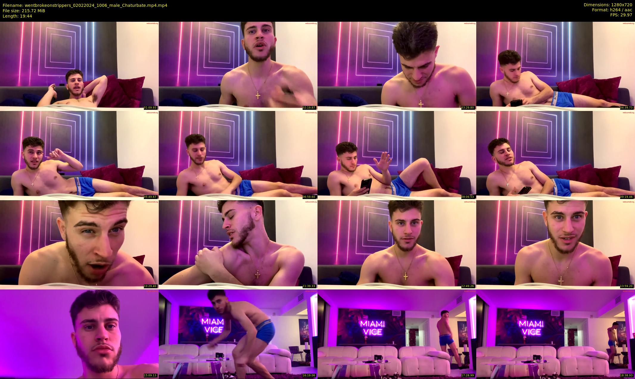 wentbrokeonstrippers — 20 minute Chaturbate male cam show recording, 720p, Feb 2, 2024