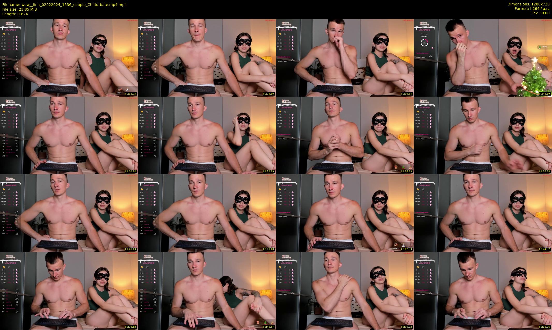 wow__lina — 4 minute Chaturbate couple cam show recording, 720p, Feb 2, 2024