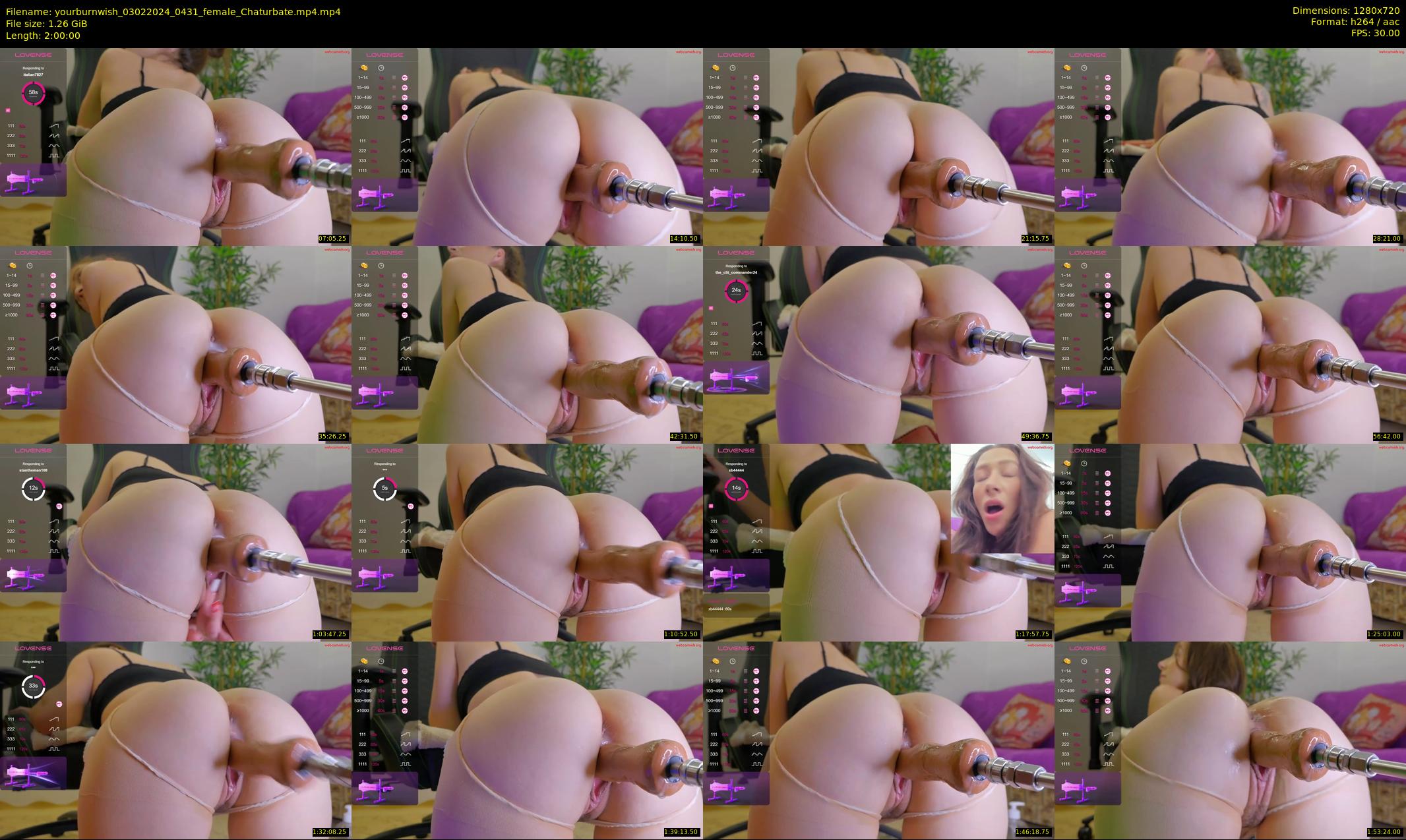 yourburnwish — 120 minute Chaturbate female cam show recording, 720p, Feb 3, 2024