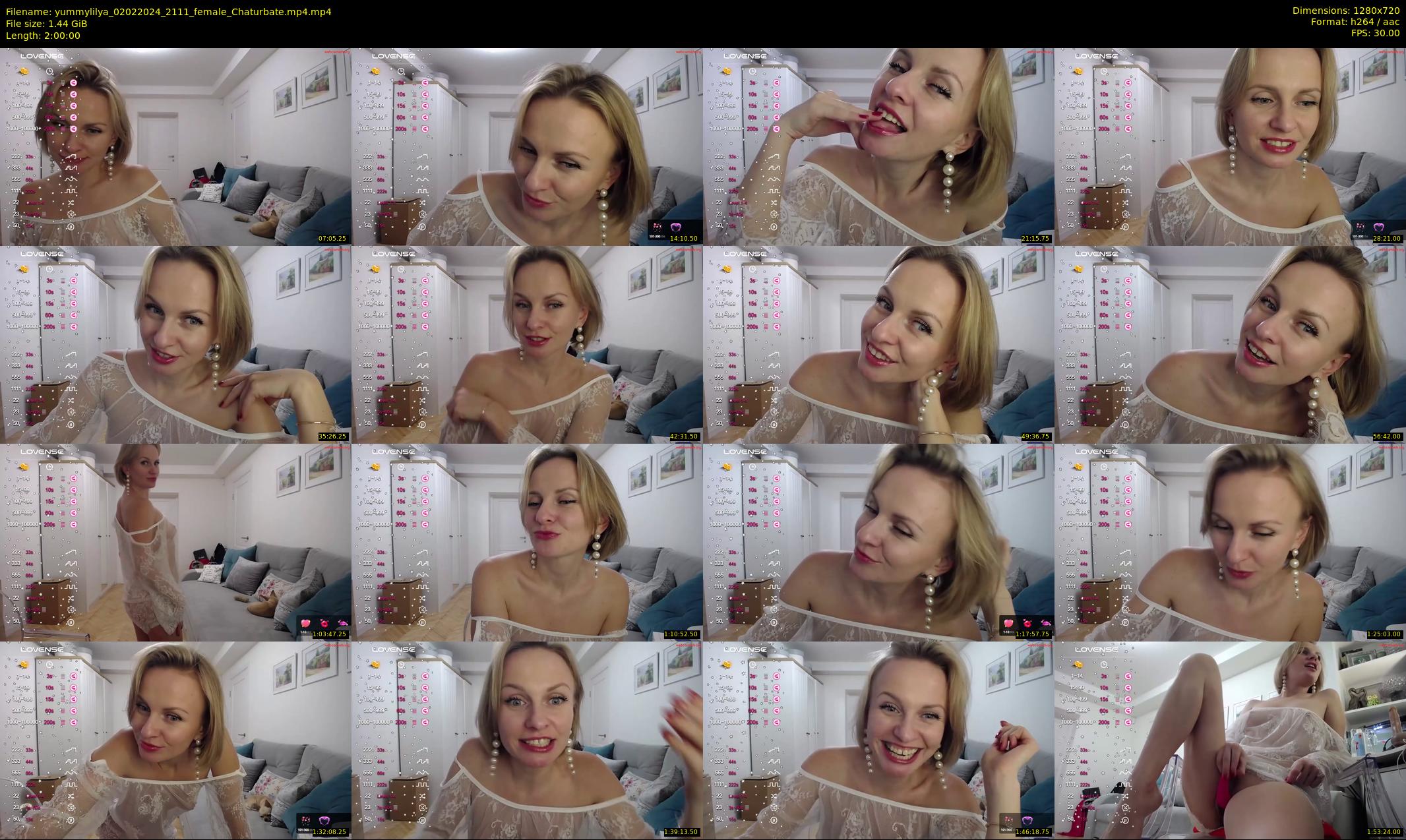 yummylilya — 120 minute Chaturbate female cam show recording, 720p, Feb 2, 2024