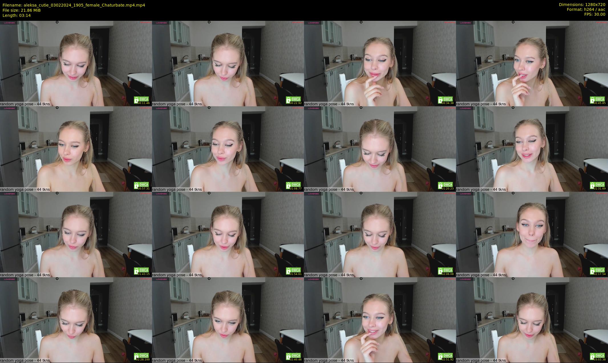 aleksa_cutie — 4 minute Chaturbate female cam show recording, 720p, Feb 3, 2024