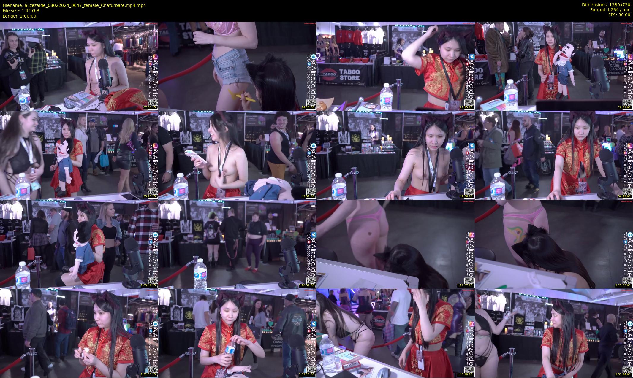 alizezaide — 120 minute Chaturbate female cam show recording, 720p, Feb 3, 2024