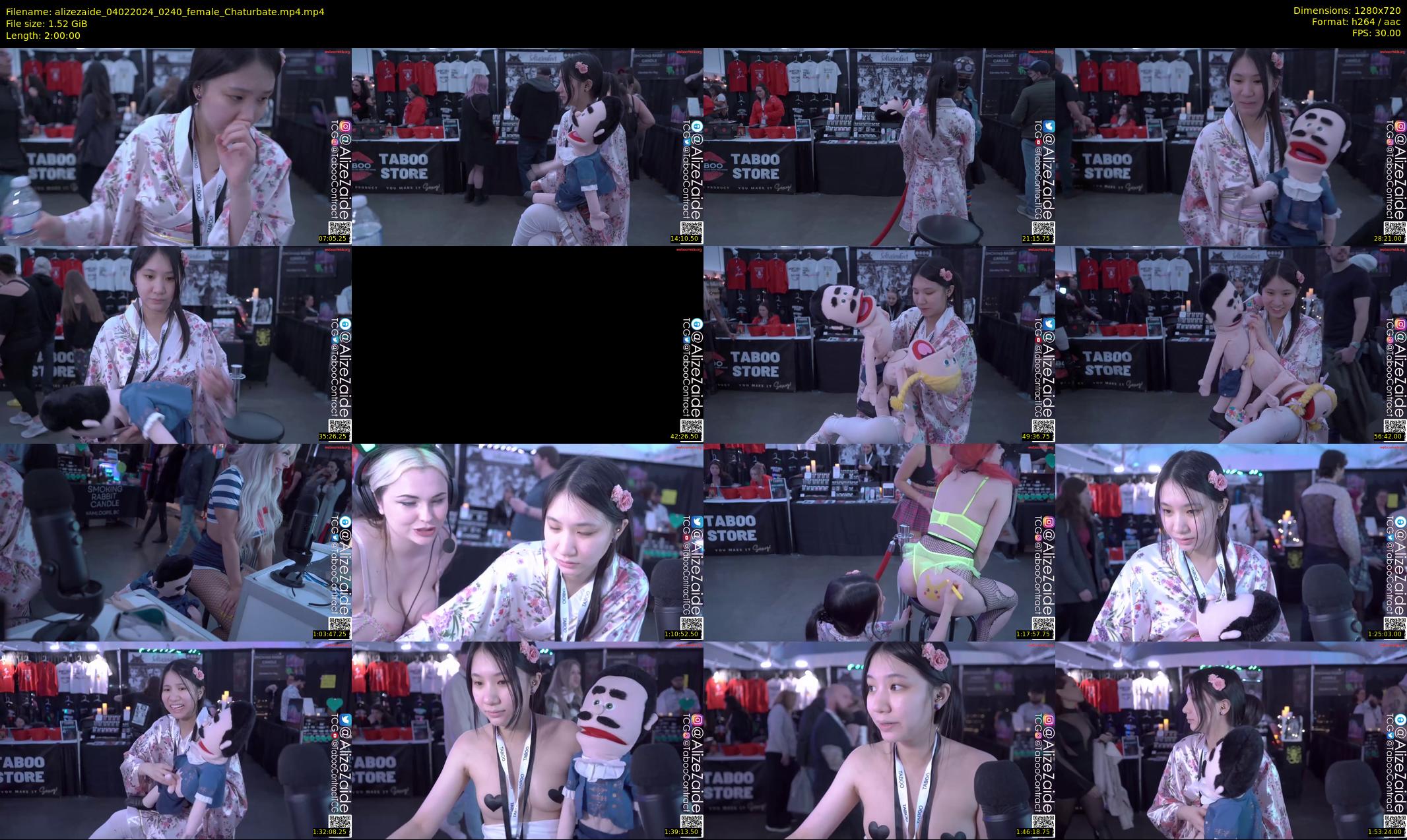 alizezaide — 120 minute Chaturbate female cam show recording, 720p, Feb 4, 2024