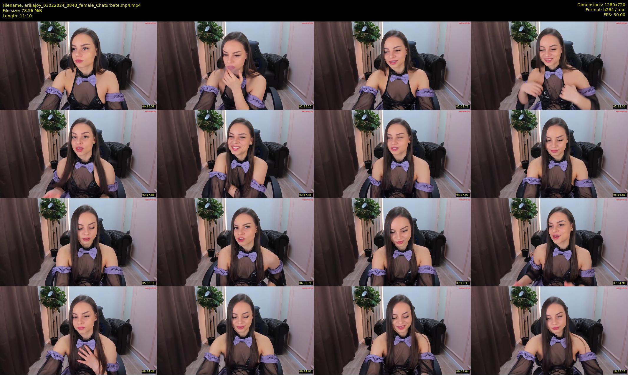 arikajoy — 12 minute Chaturbate female cam show recording, 720p, Feb 3, 2024