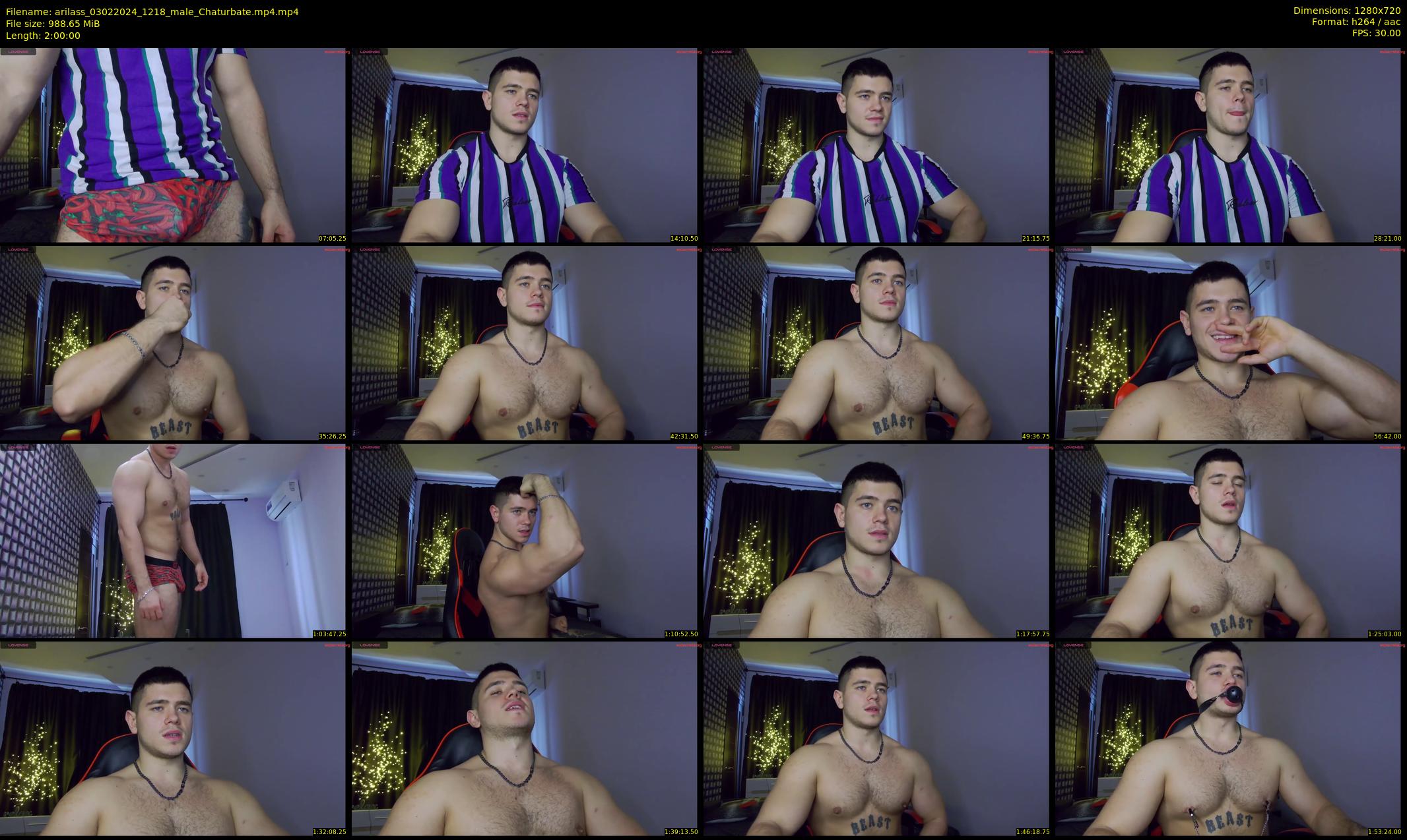 arilass — 120 minute Chaturbate male cam show recording, 720p, Feb 3, 2024