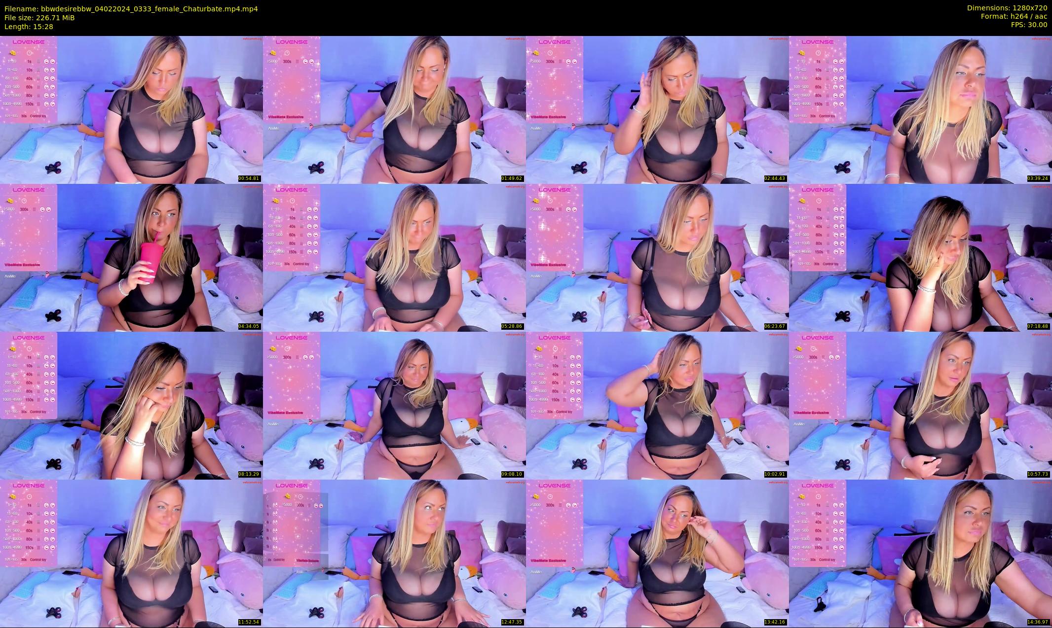bbwdesirebbw — 16 minute Chaturbate female cam show recording, 720p, Feb 4, 2024