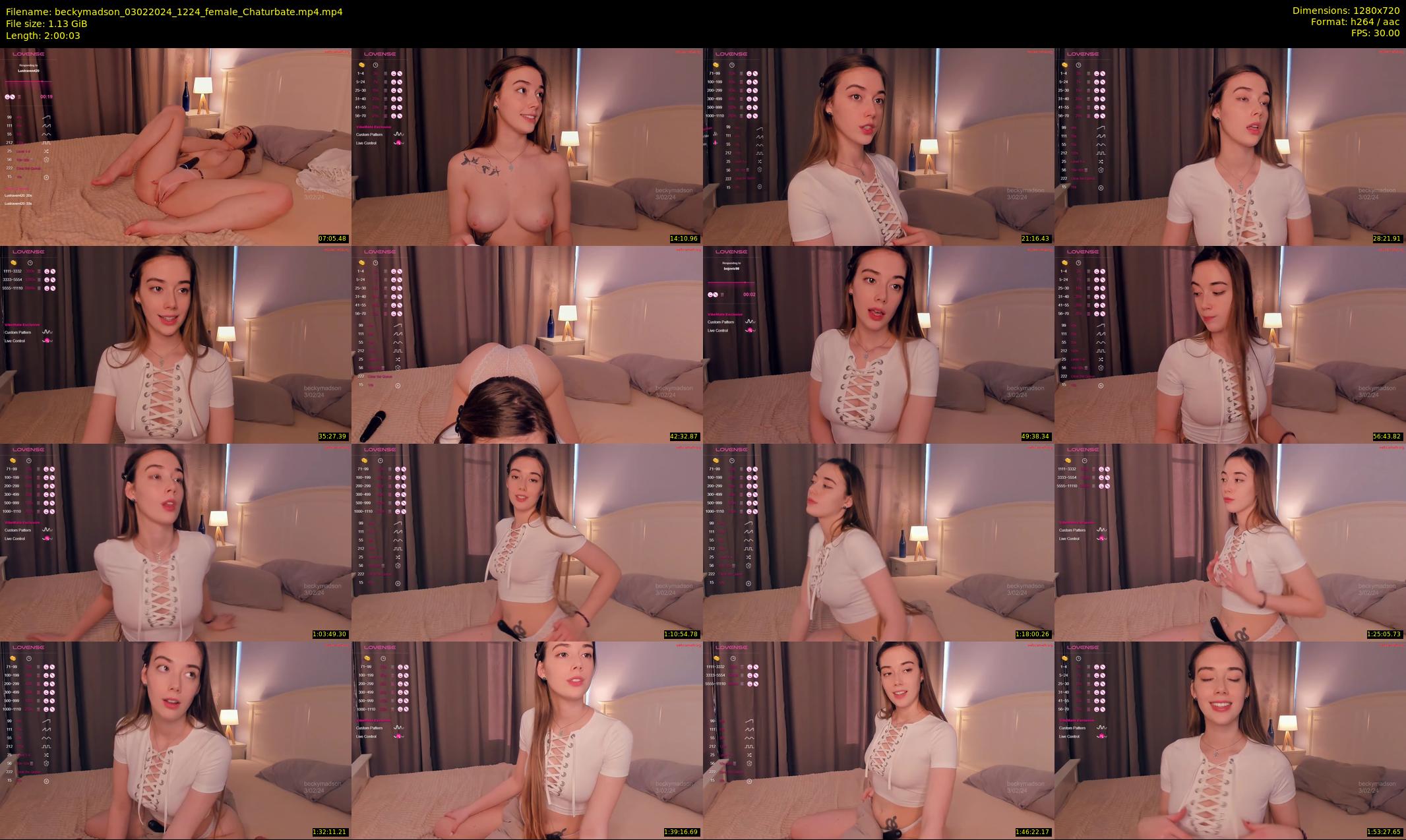 beckymadson — 121 minute Chaturbate female cam show recording, 720p, Feb 3, 2024