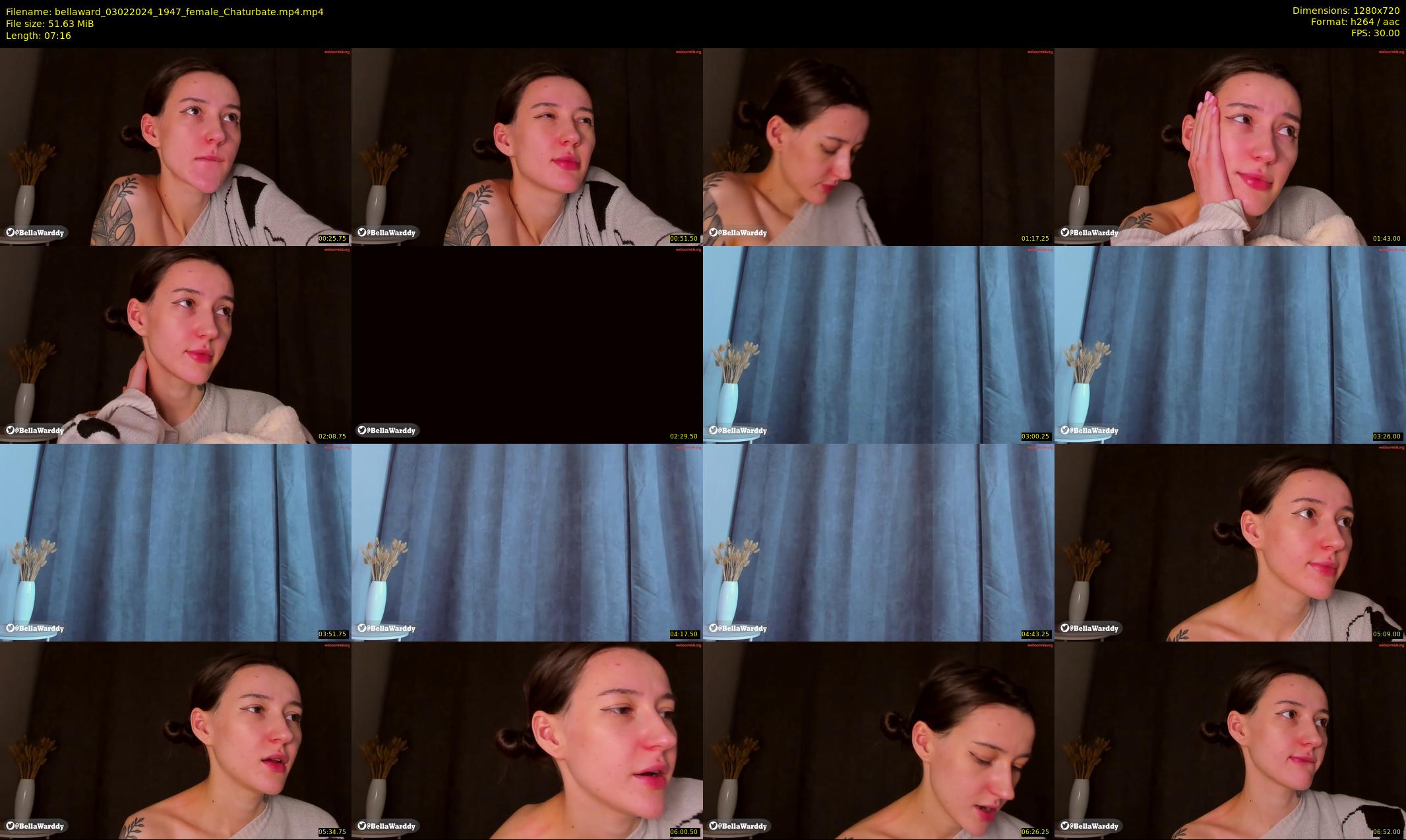bellaward — 8 minute Chaturbate female cam show recording, 720p, Feb 3, 2024