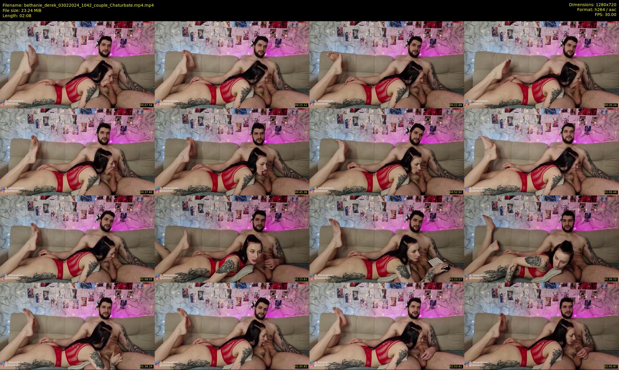 bethanie_derek — 3 minute Chaturbate couple cam show recording, 720p, Feb 3, 2024