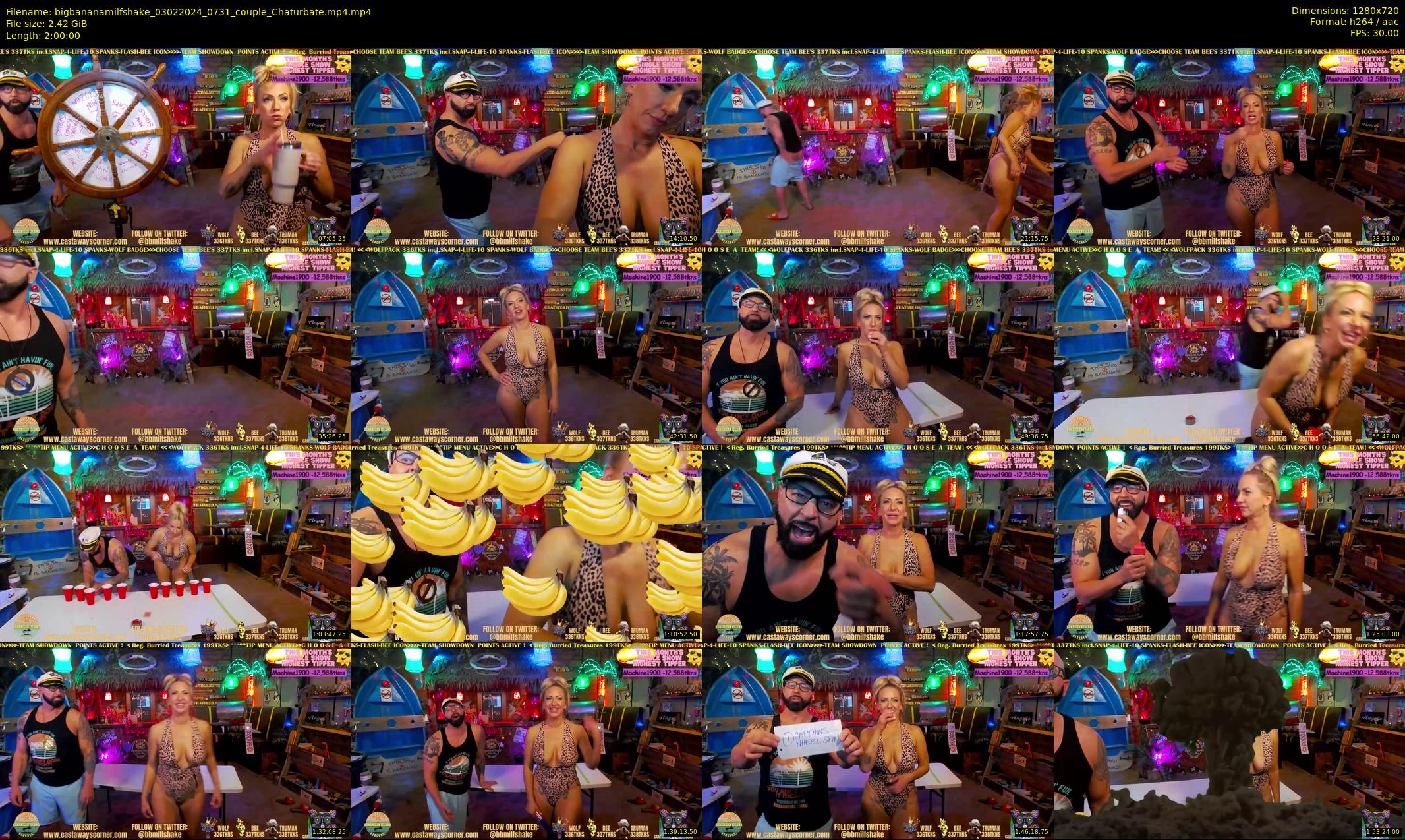 bigbananamilfshake — 120 minute Chaturbate couple cam show recording, 720p, Feb 3, 2024