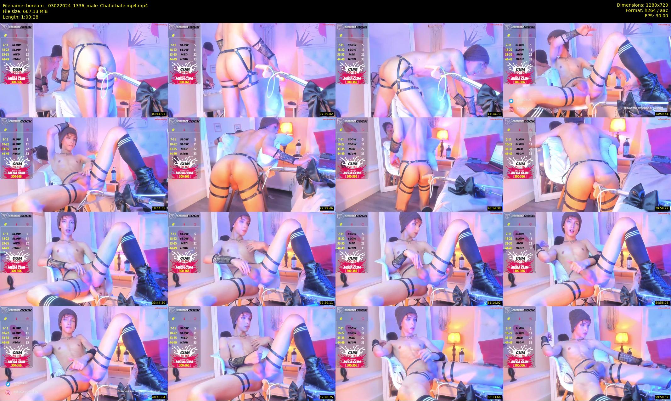 boream_ — 64 minute Chaturbate male cam show recording, 720p, Feb 3, 2024