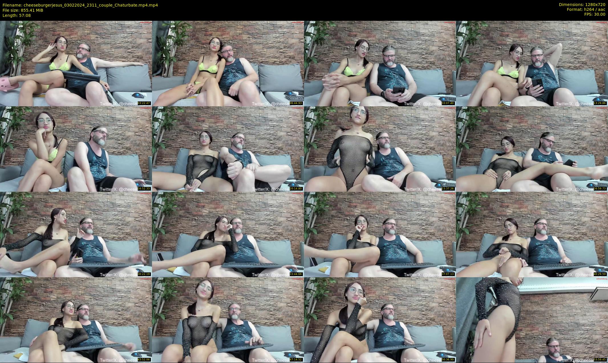 cheeseburgerjesus — 58 minute Chaturbate couple cam show recording, 720p, Feb 3, 2024