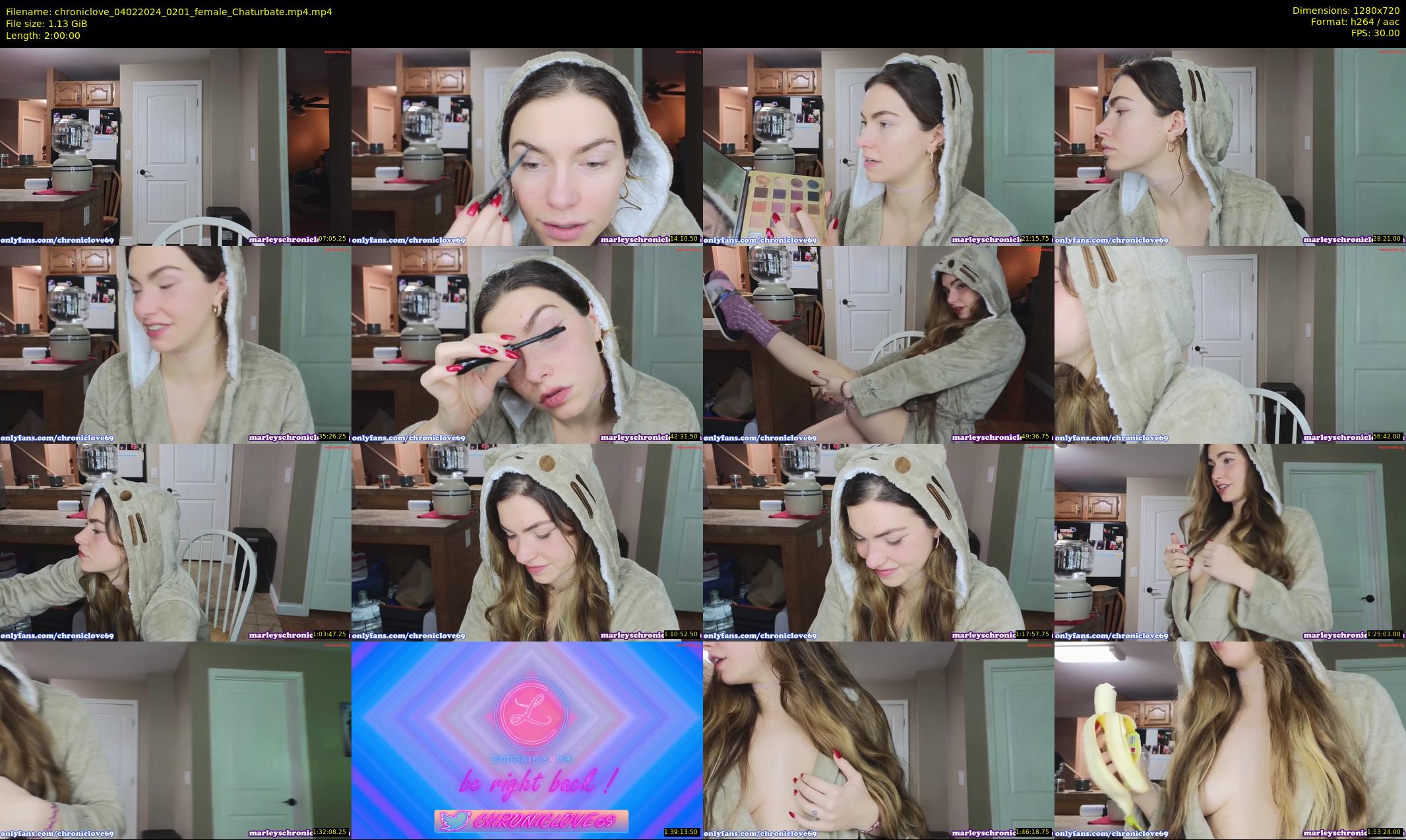 chroniclove — 120 minute Chaturbate female cam show recording, 720p, Feb 4, 2024