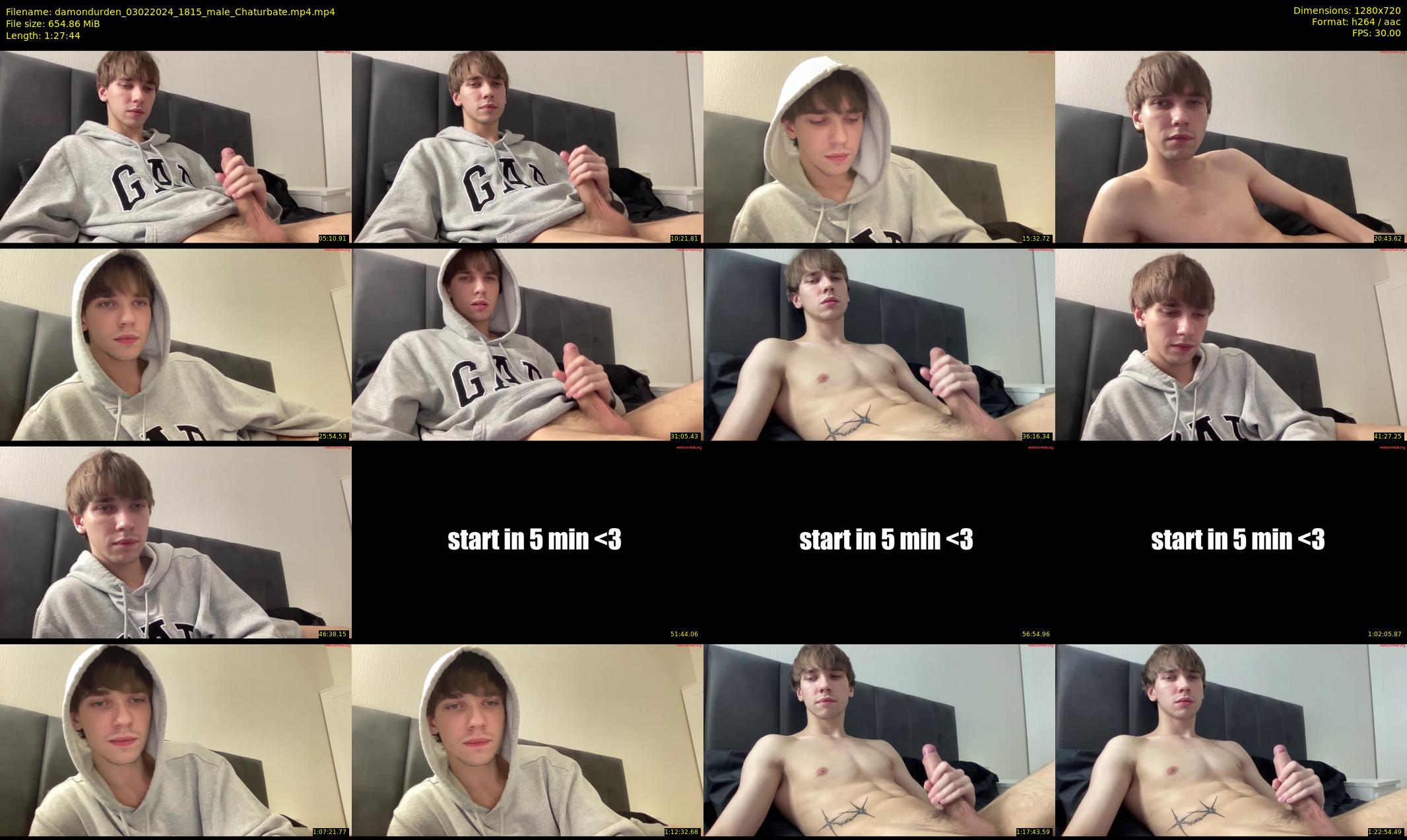 damondurden — 88 minute Chaturbate male cam show recording, 720p, Feb 3, 2024