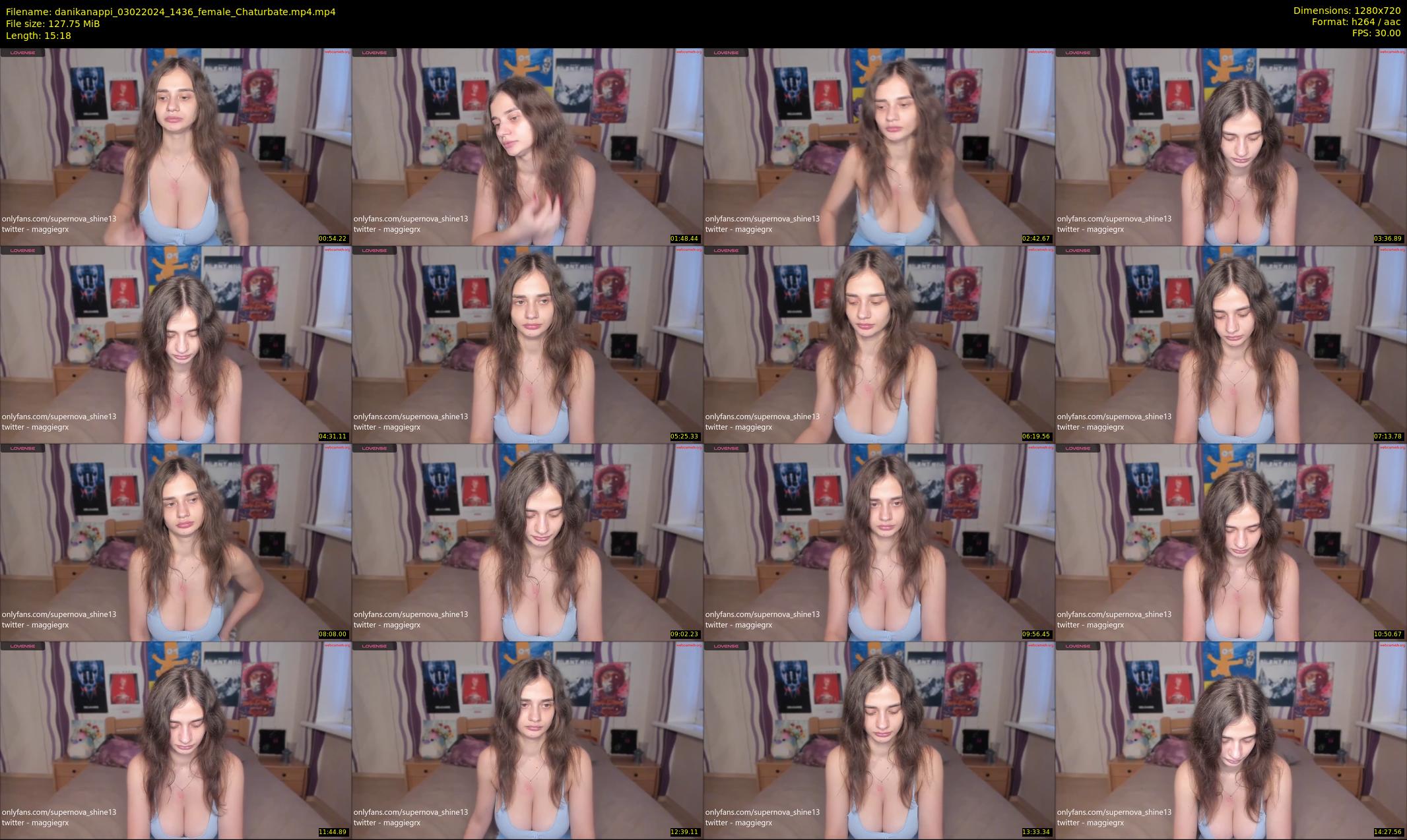 danikanappi — 16 minute Chaturbate female cam show recording, 720p, Feb 3, 2024