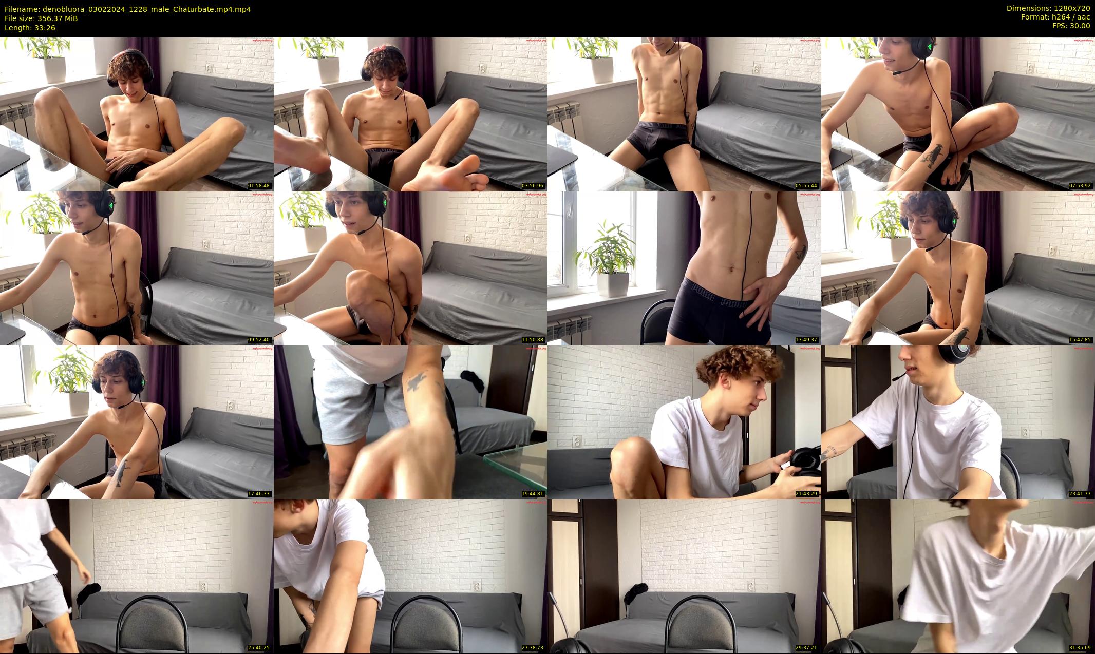 denobluora — 34 minute Chaturbate male cam show recording, 720p, Feb 3, 2024