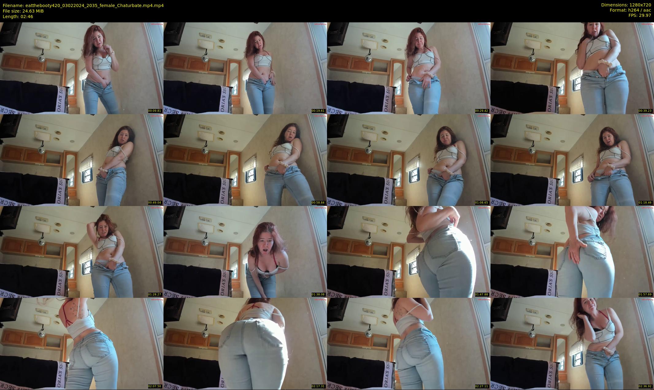 eatthebooty420 — 3 minute Chaturbate female cam show recording, 720p, Feb 3, 2024