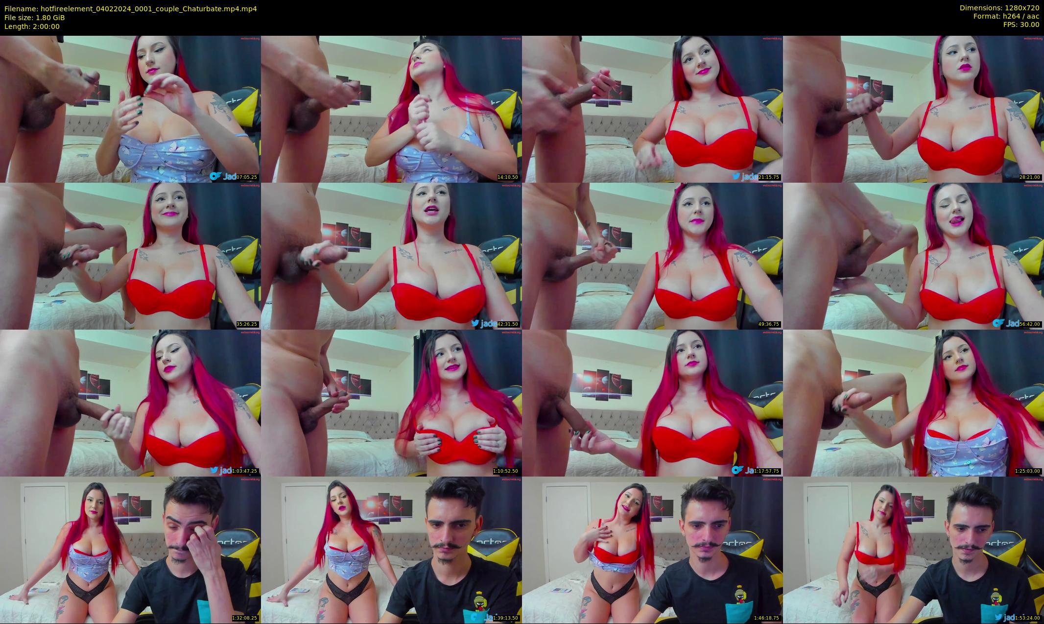 hotfireelement — 120 minute Chaturbate couple cam show recording, 720p, Feb 4, 2024