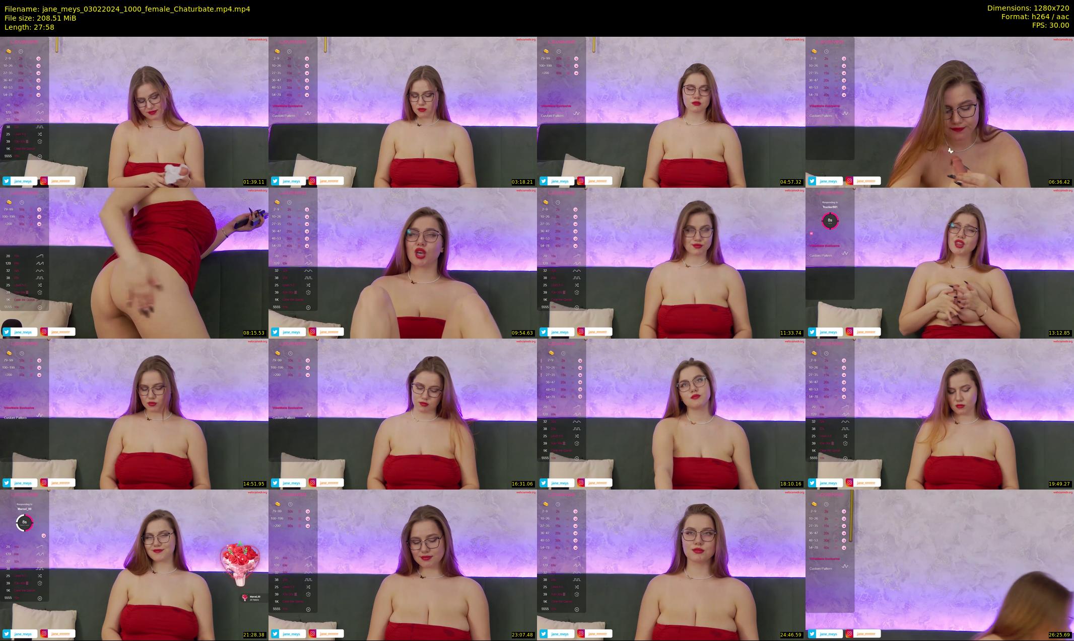 jane_meys — 28 minute Chaturbate female cam show recording, 720p, Feb 3, 2024