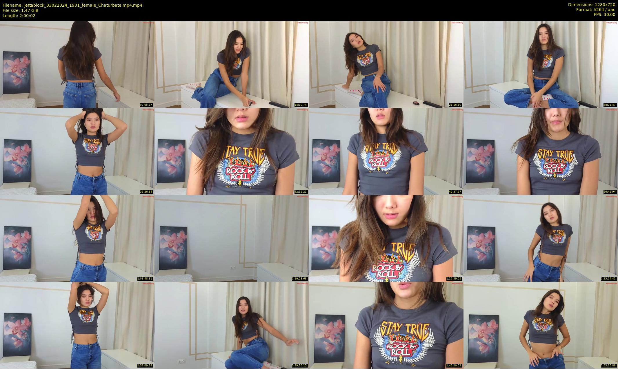 jettablock — 121 minute Chaturbate female cam show recording, 720p, Feb 3, 2024