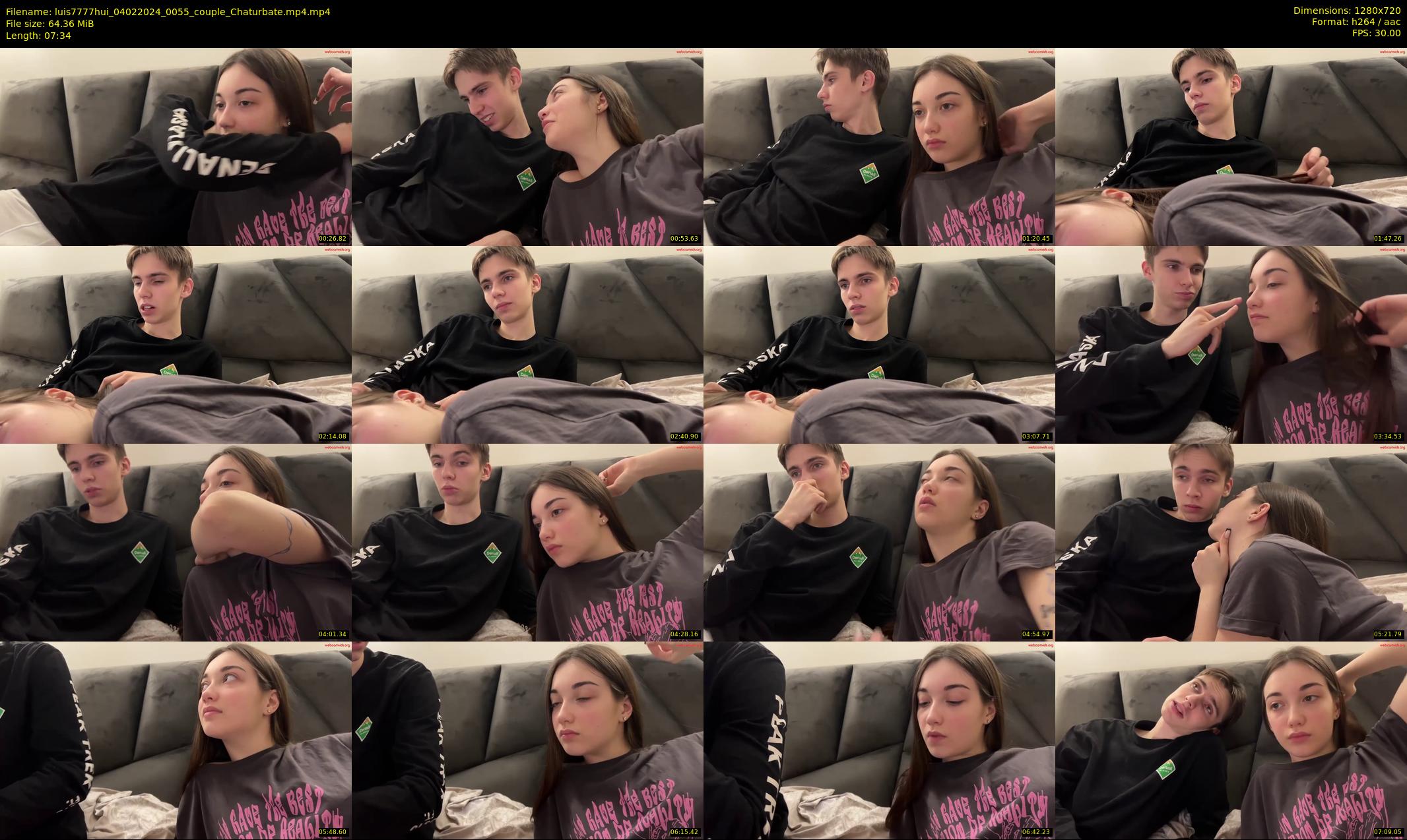 luis7777hui — 8 minute Chaturbate couple cam show recording, 720p, Feb 4, 2024