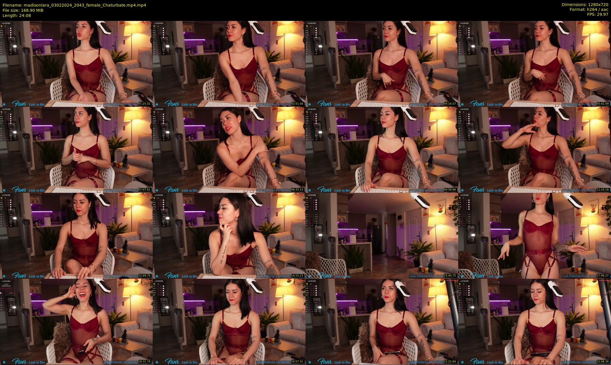 madisonlara — 25 minute Chaturbate female cam show recording, 720p, Feb 3, 2024