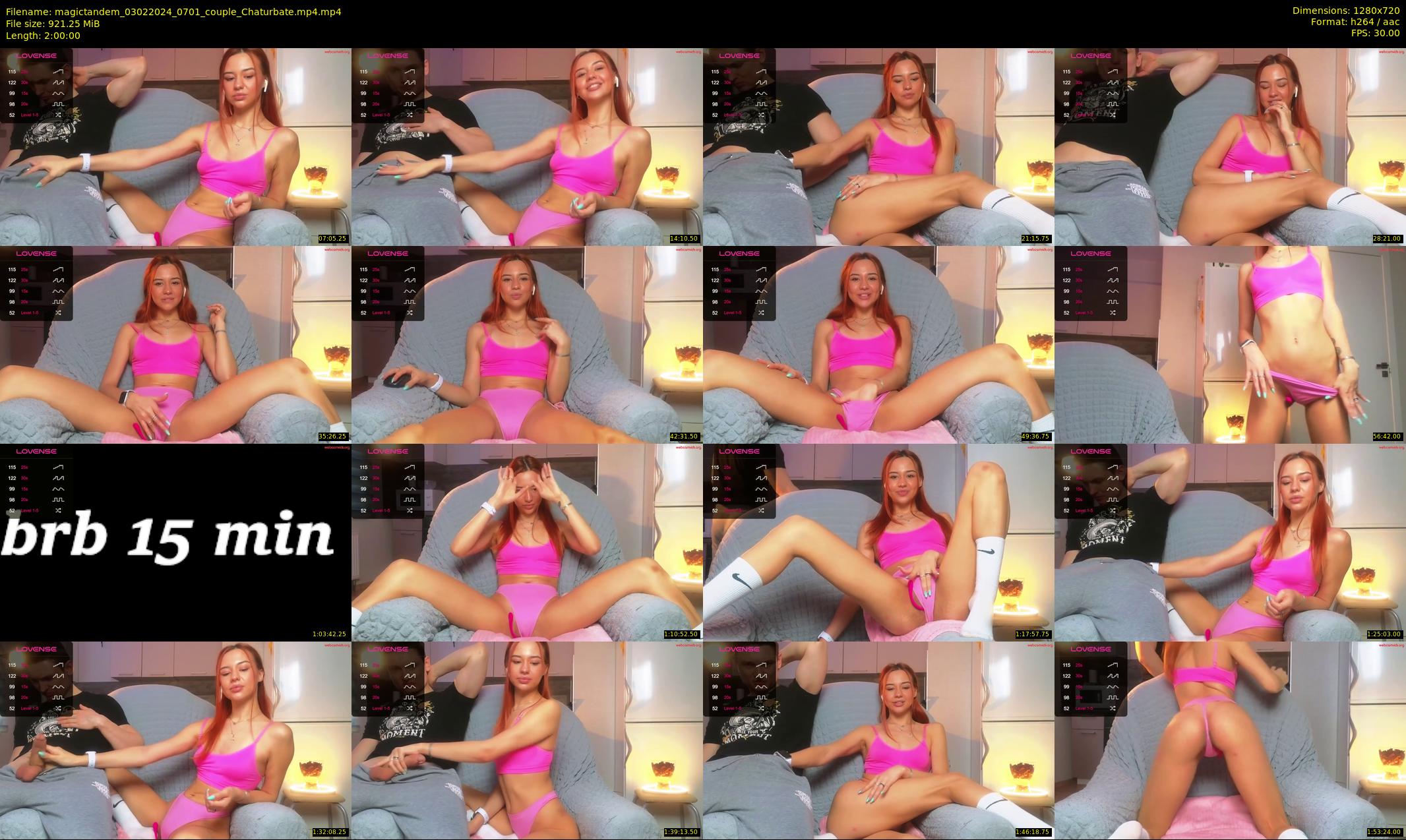 magictandem — 120 minute Chaturbate couple cam show recording, 720p, Feb 3, 2024