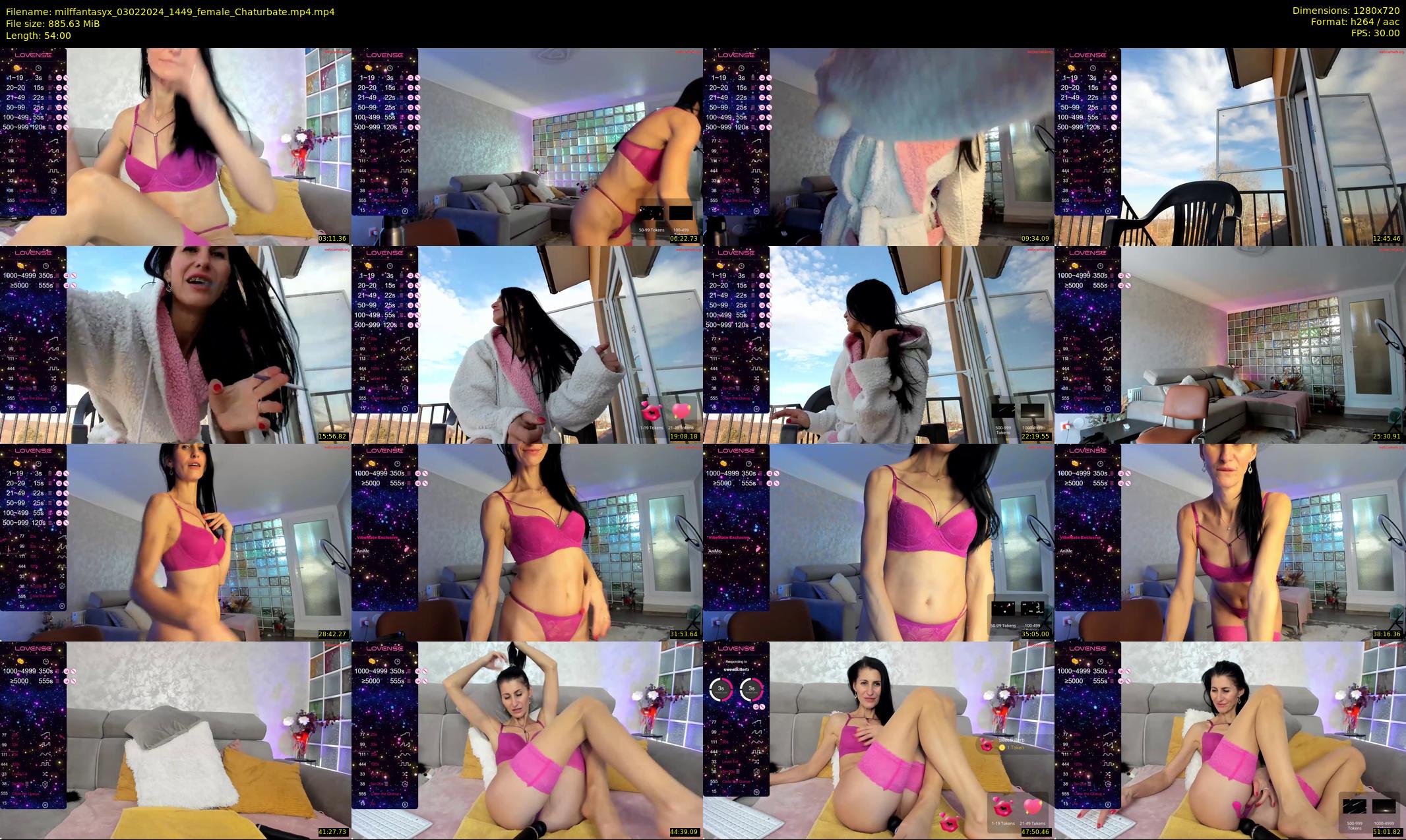 milffantasyx — 54 minute Chaturbate female cam show recording, 720p, Feb 3, 2024