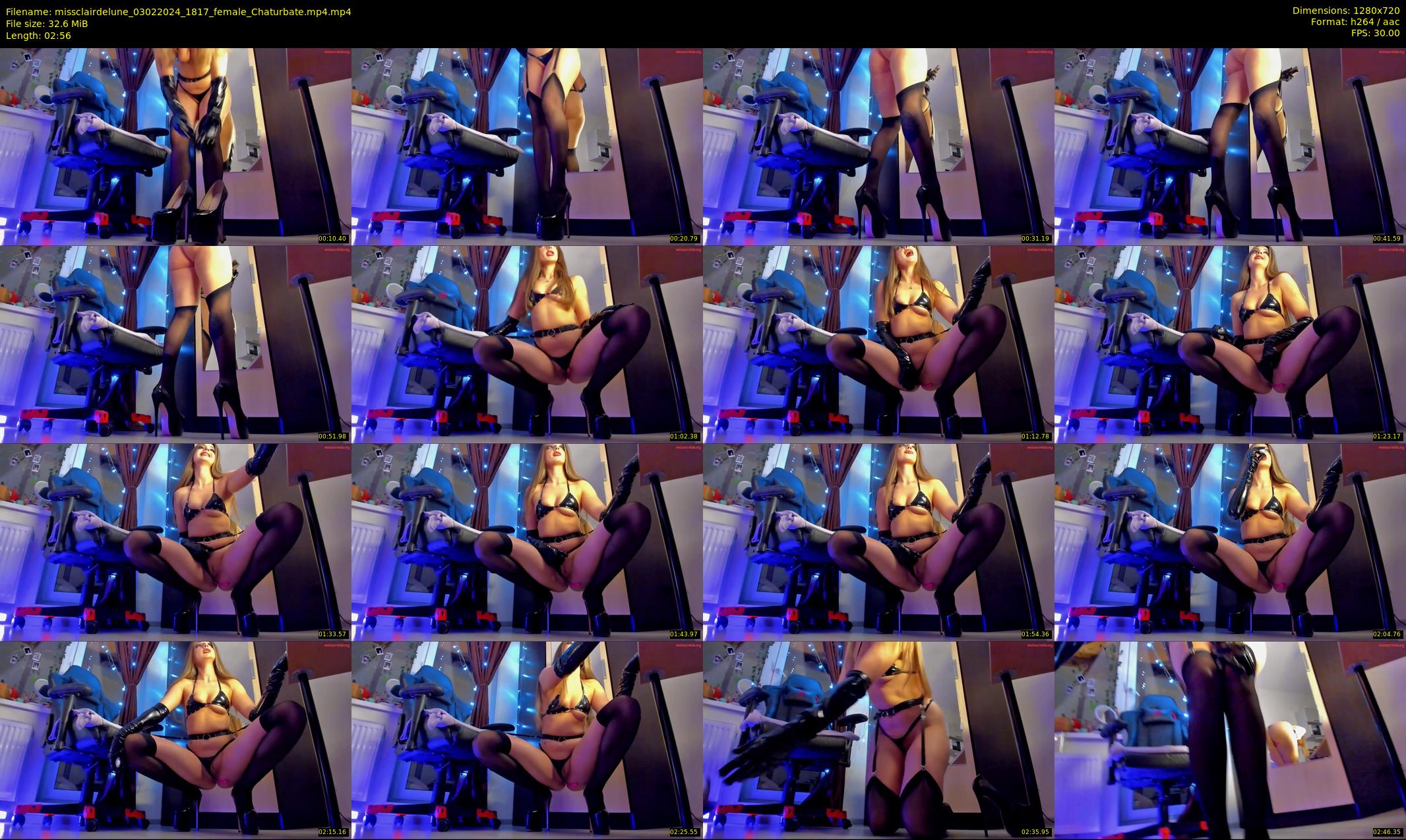 missclairdelune — 3 minute Chaturbate female cam show recording, 720p, Feb 3, 2024