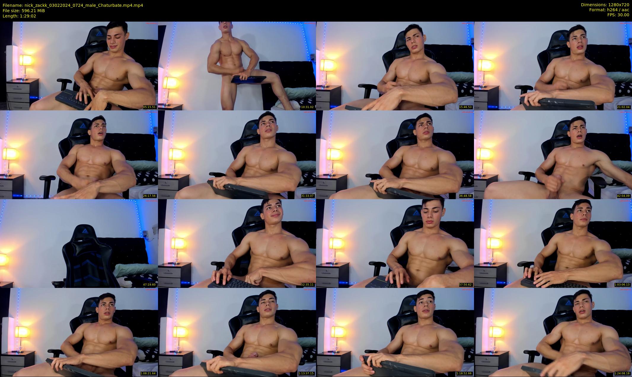nick_zackk — 90 minute Chaturbate male cam show recording, 720p, Feb 3, 2024
