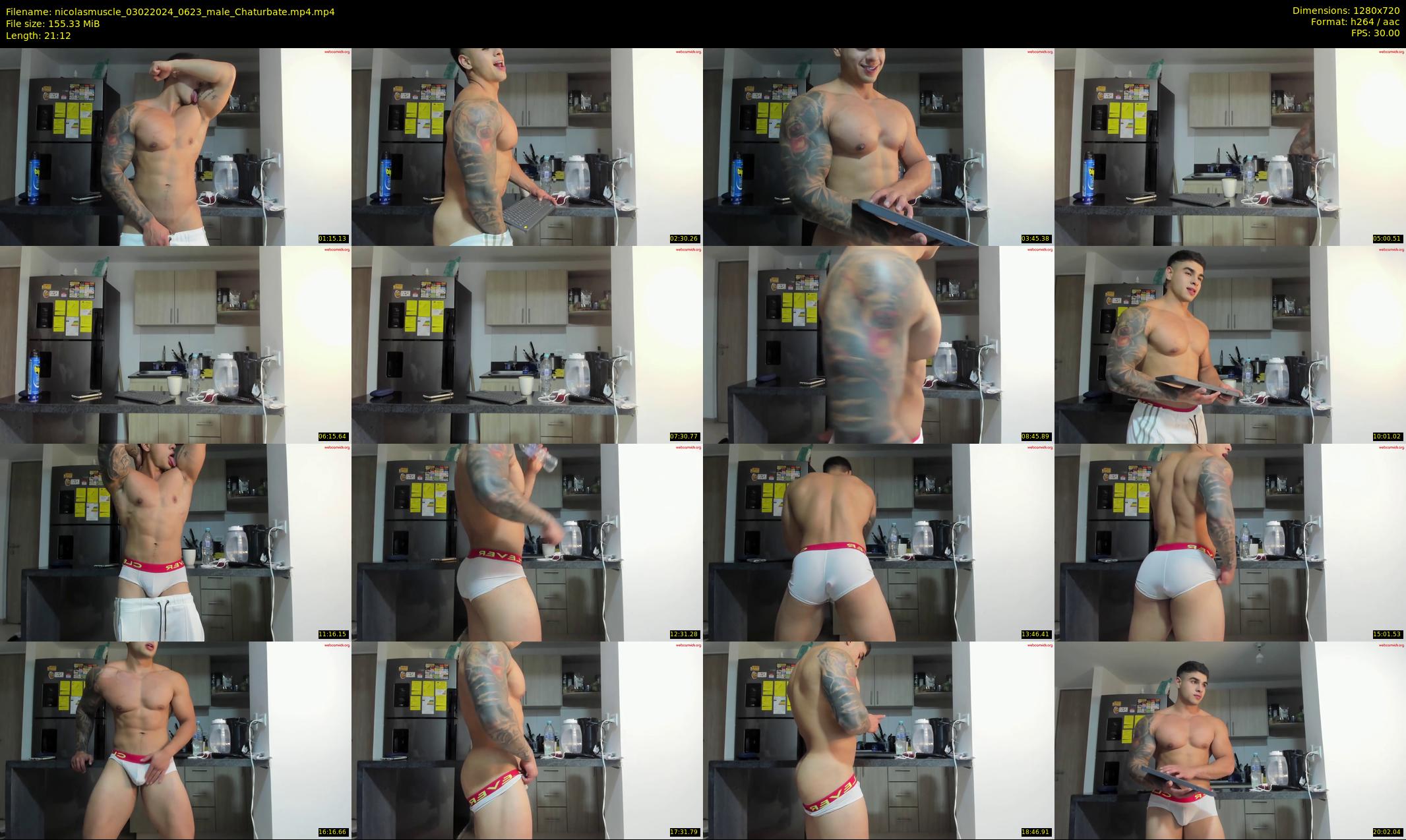 nicolasmuscle — 22 minute Chaturbate male cam show recording, 720p, Feb 3, 2024