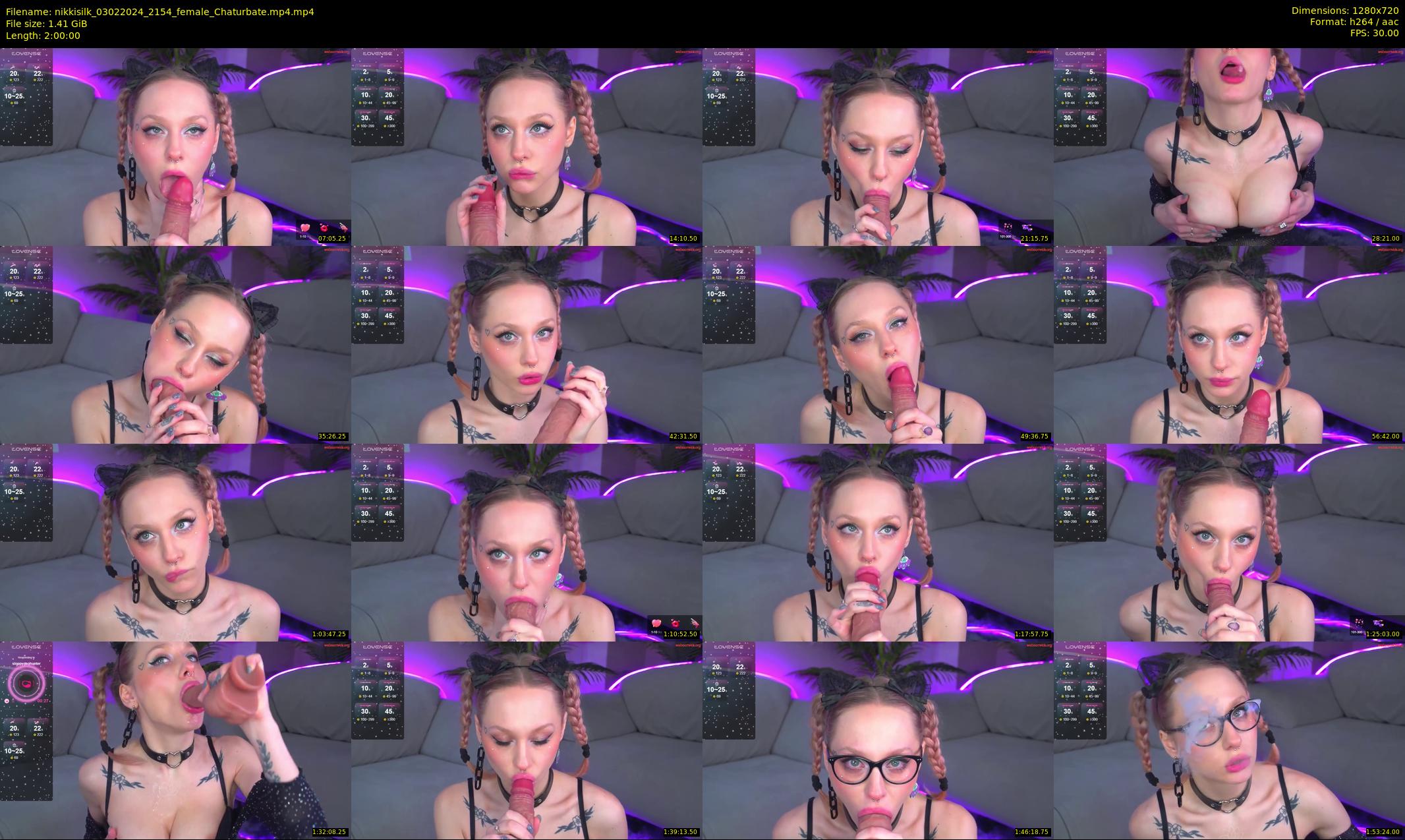 nikkisilk — 120 minute Chaturbate female cam show recording, 720p, Feb 3, 2024