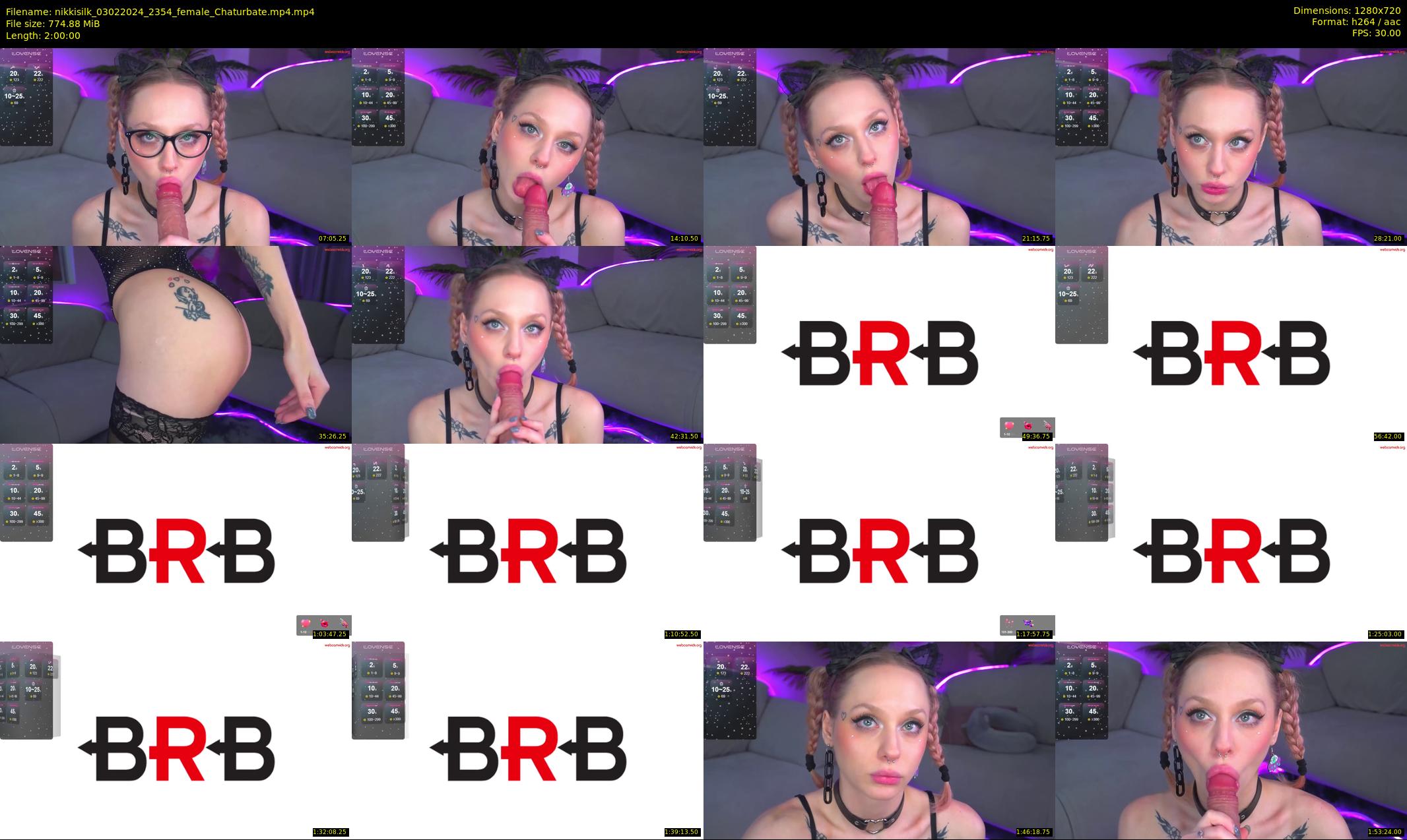 nikkisilk — 120 minute Chaturbate female cam show recording, 720p, Feb 3, 2024
